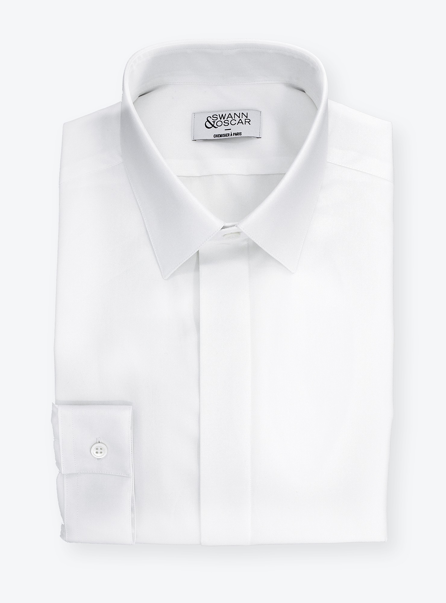 Shirt Poplin Plain White