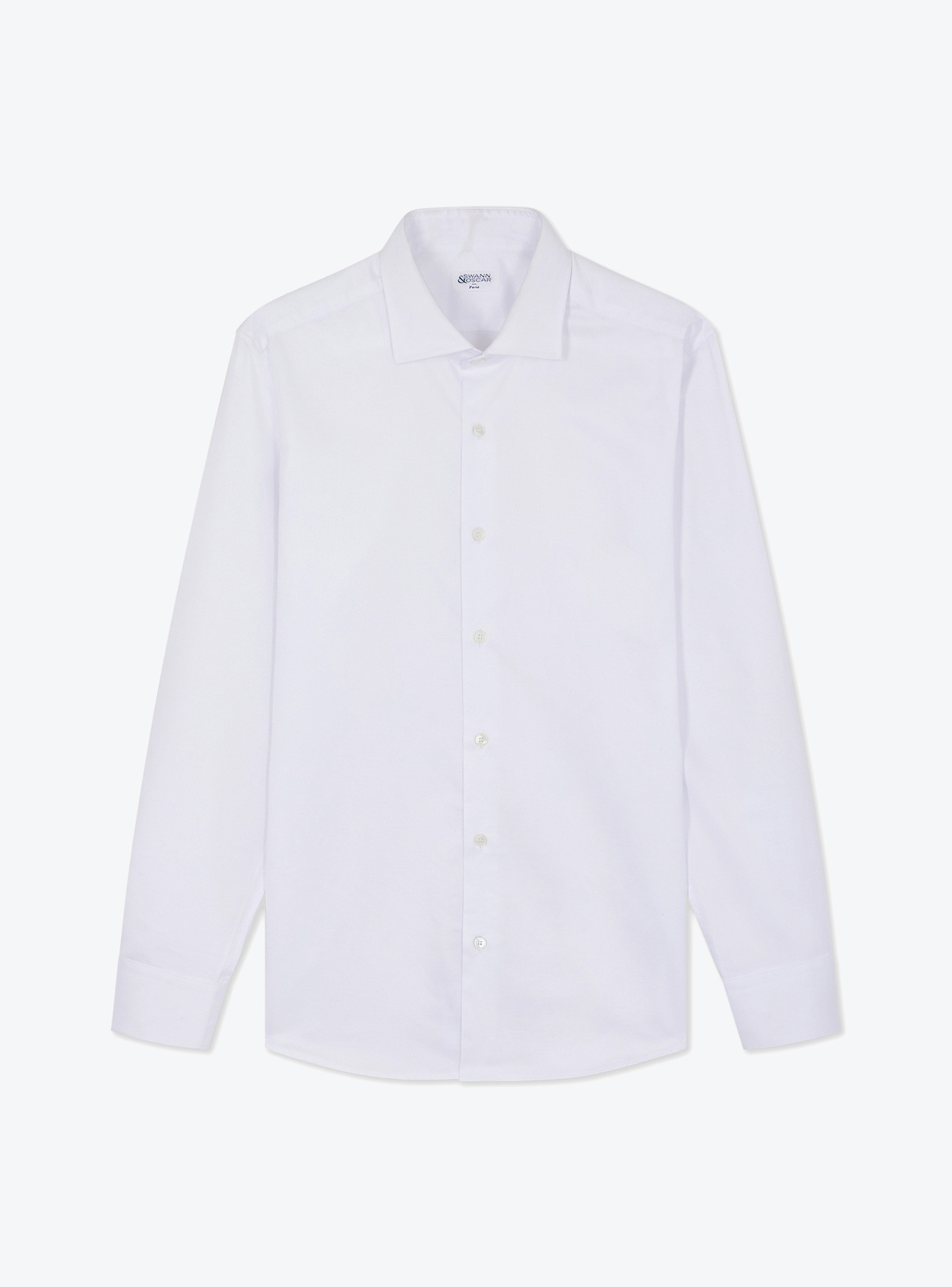 Shirt Twill Plain White CH131253 | Swann
