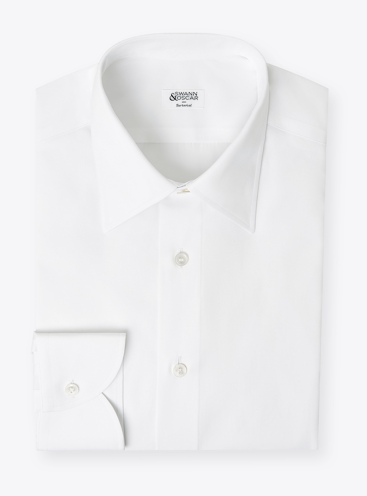 Shirt Poplin Plain White