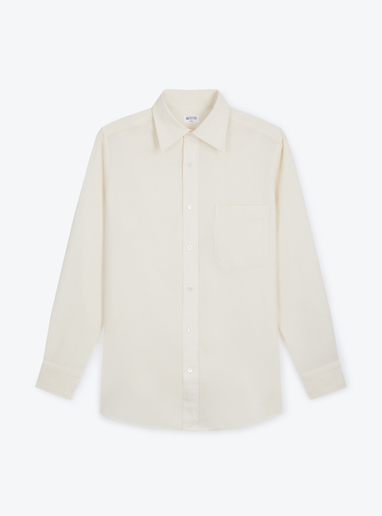 Off White Chambray Shirt