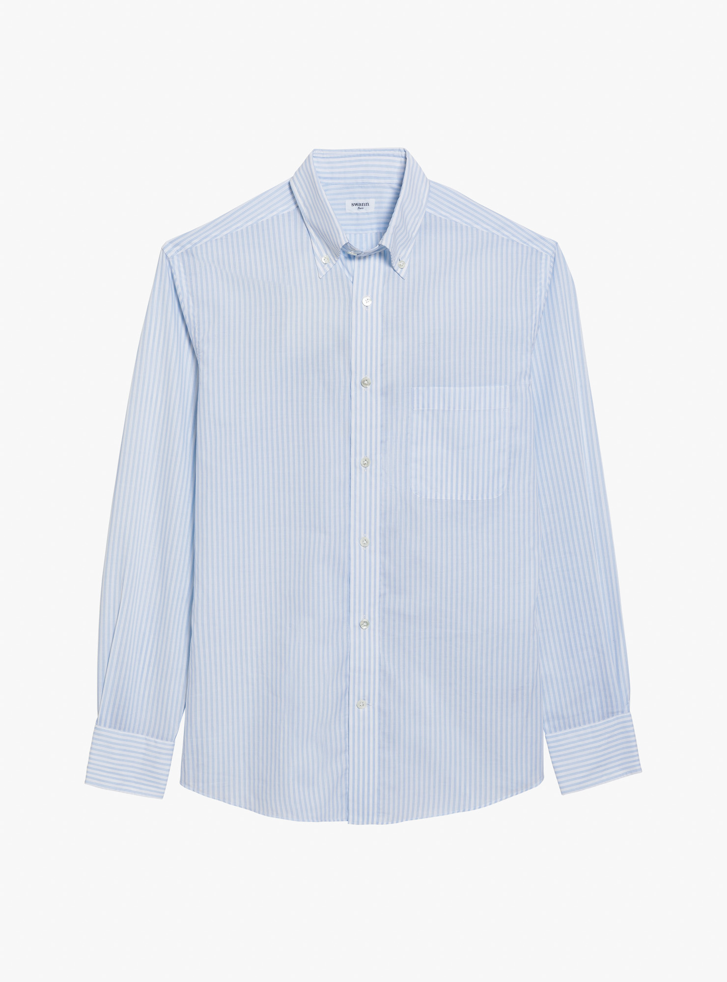 Shirt Chambray Stripes Blue