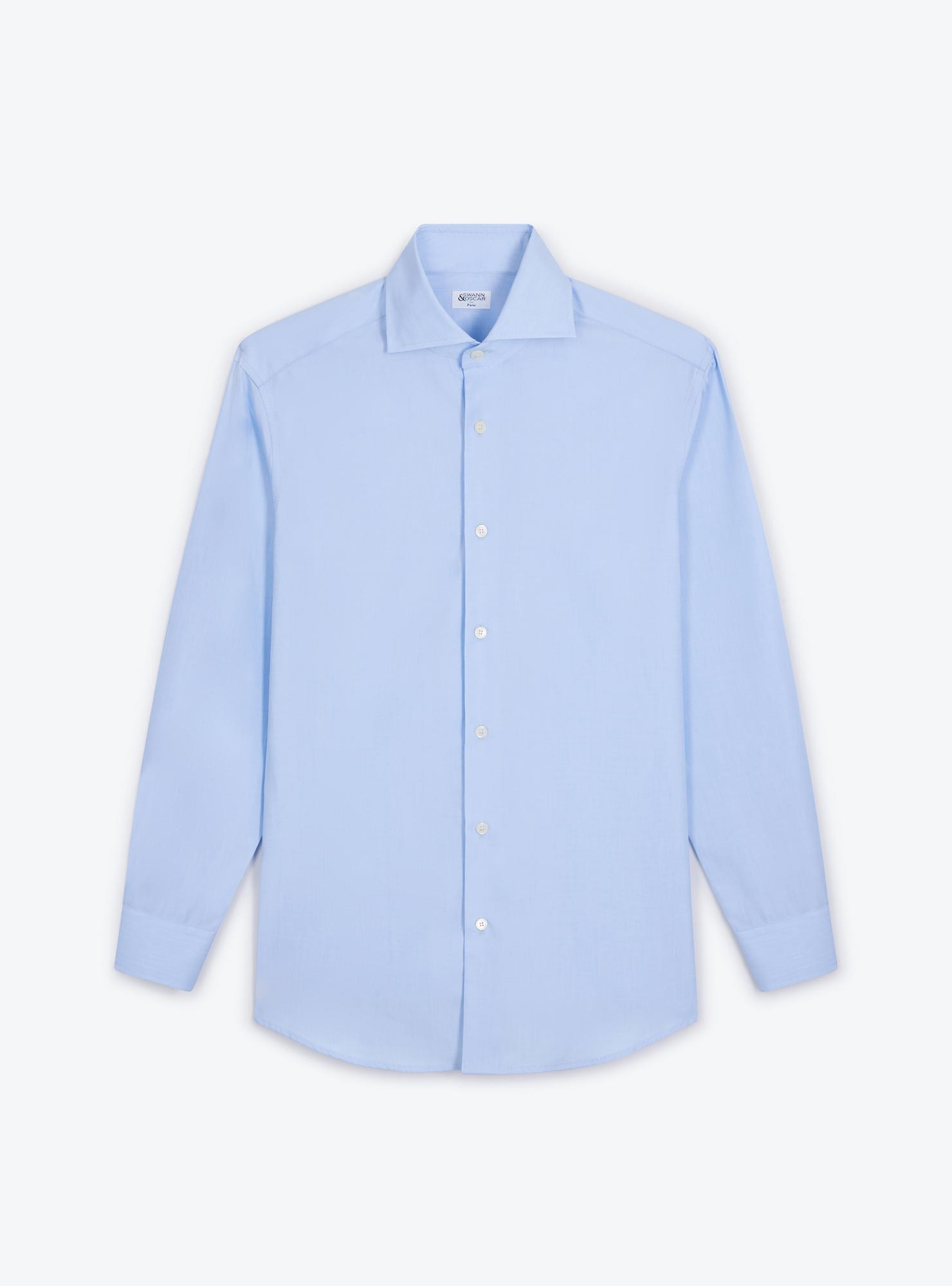Plain Blue End on End Shirt