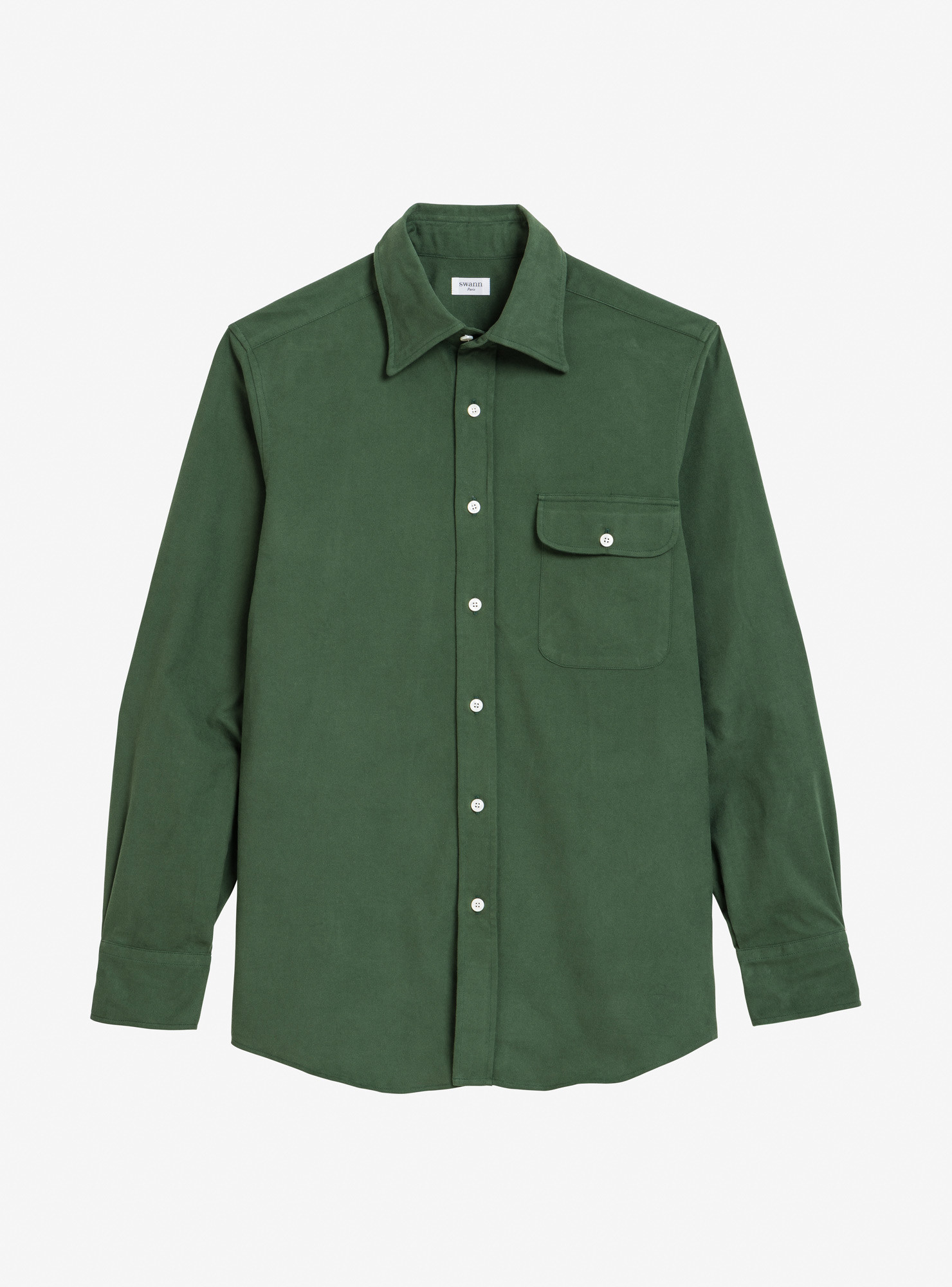 Shirt Flannel Plain Green