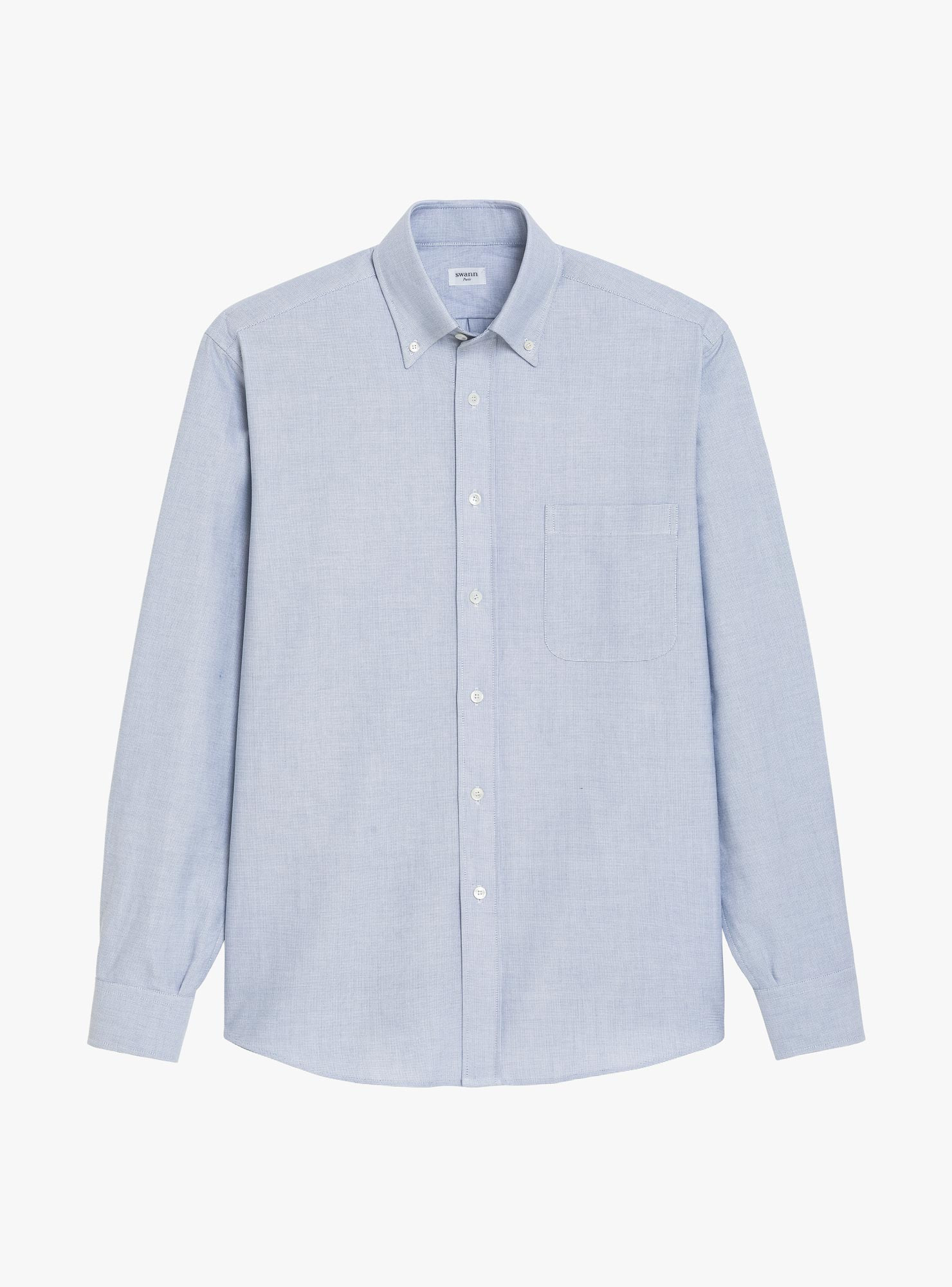 Plain Blue Oxford Shirt