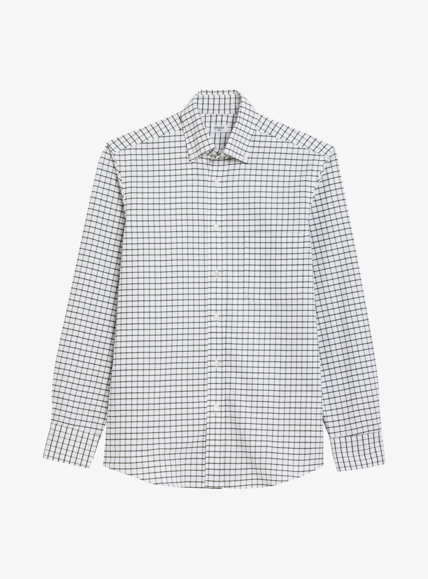 Shirt Oxford Check Pattern Green