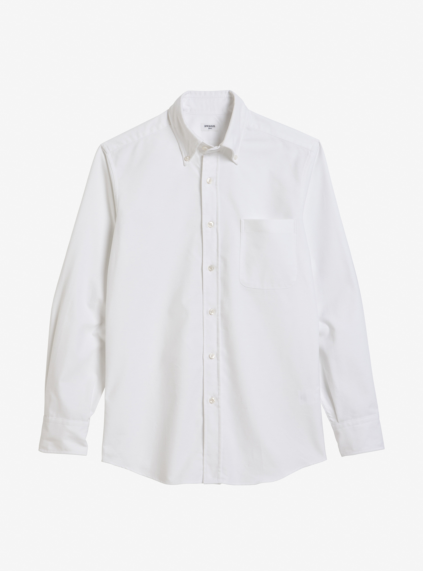 Shirt Brushed Oxford Plain White