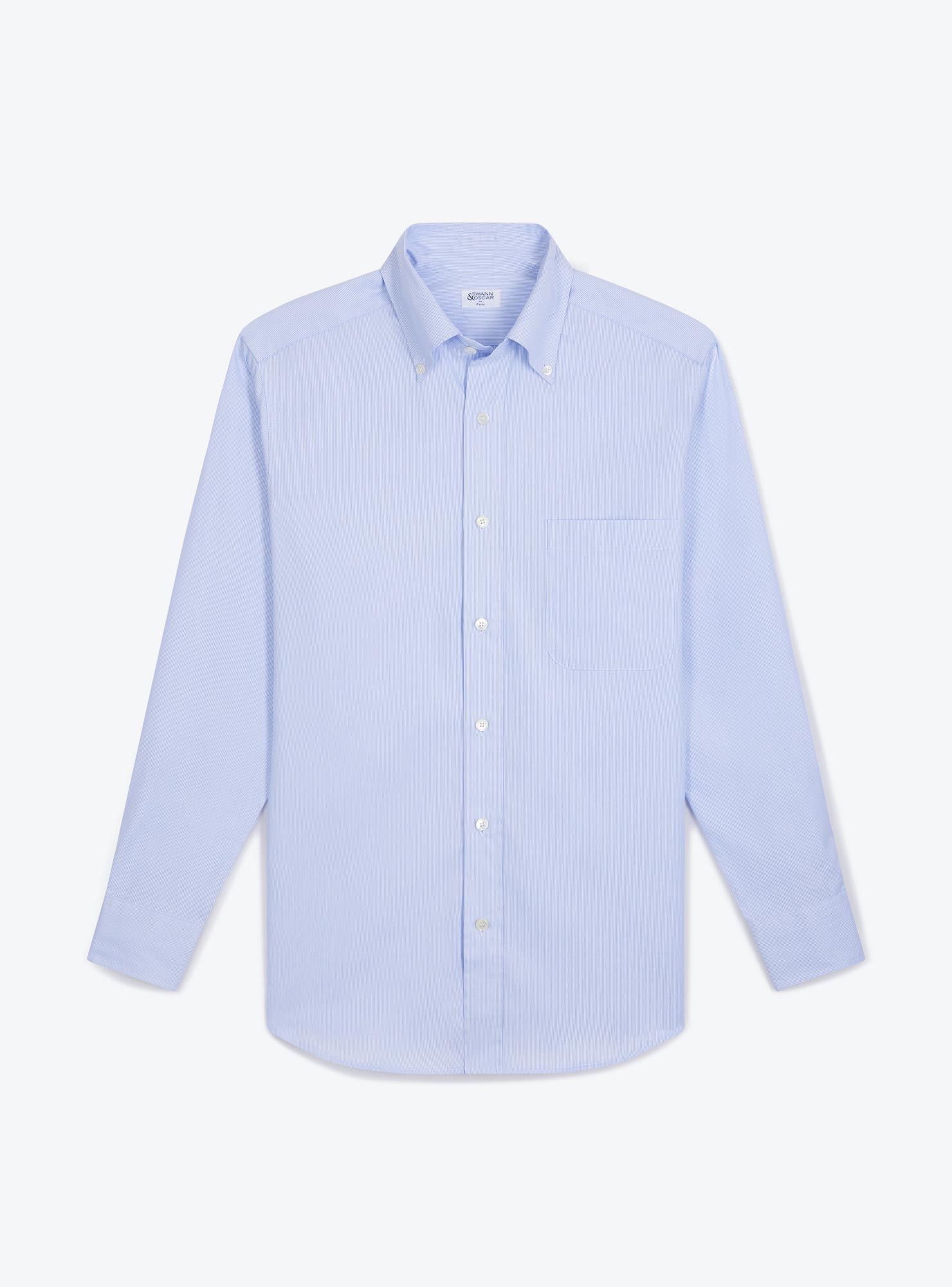 Stripes Blue Oxford Shirt CH127364 | Swann