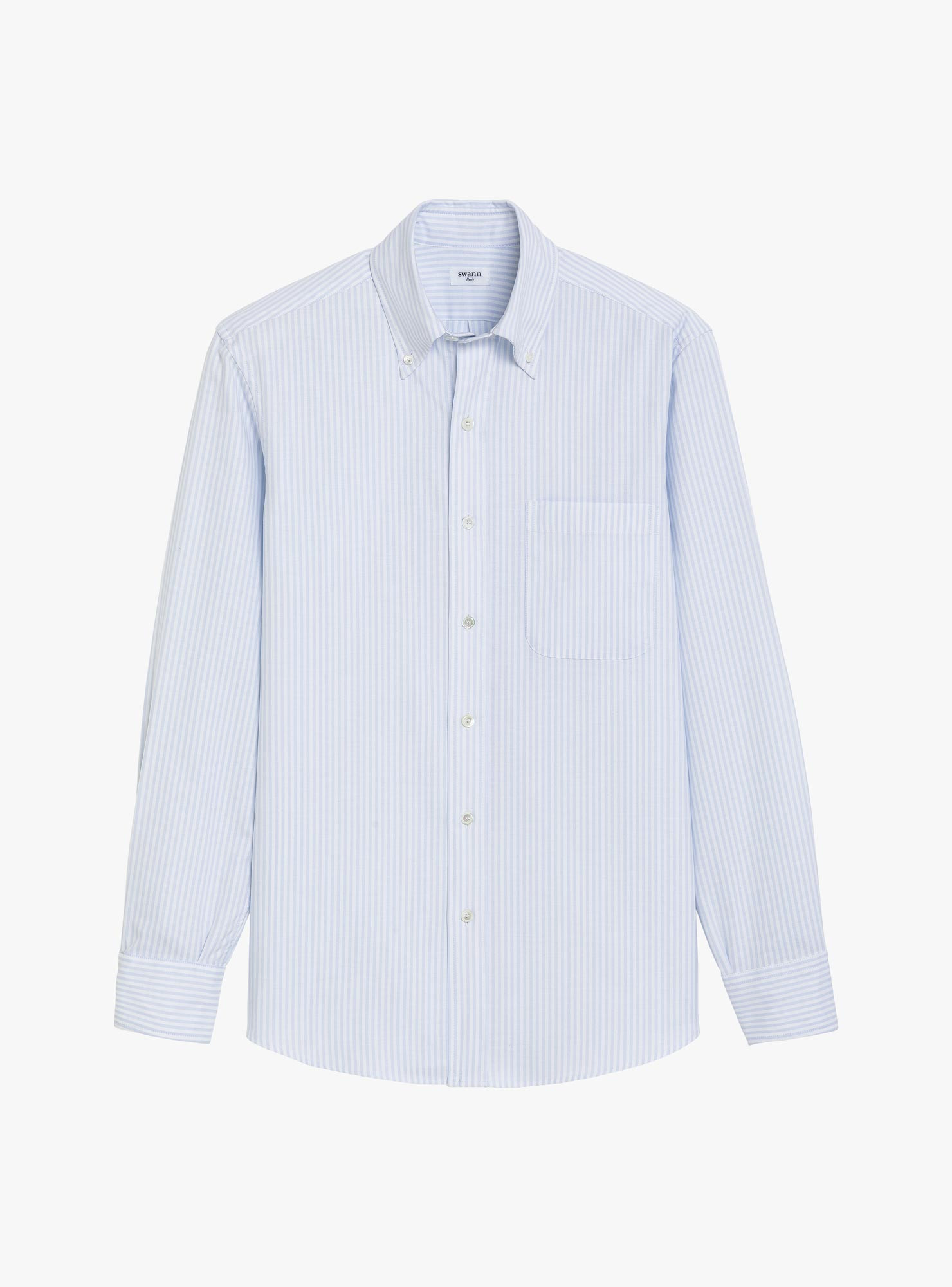 Blue Striped Oxford Shirt