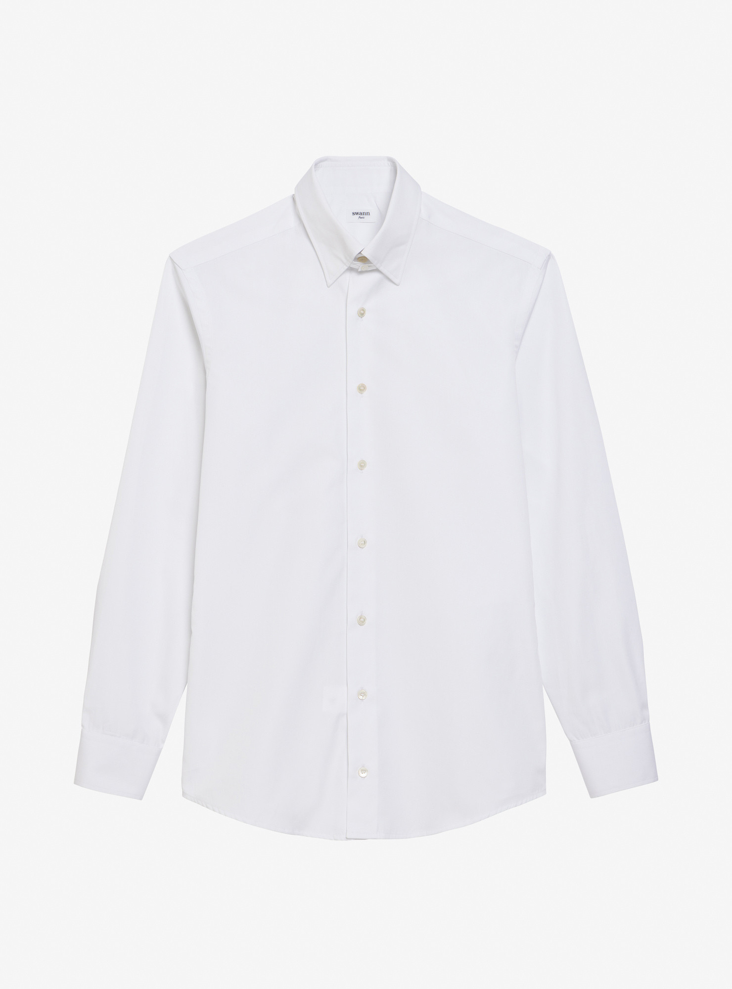 Shirt Poplin Plain White