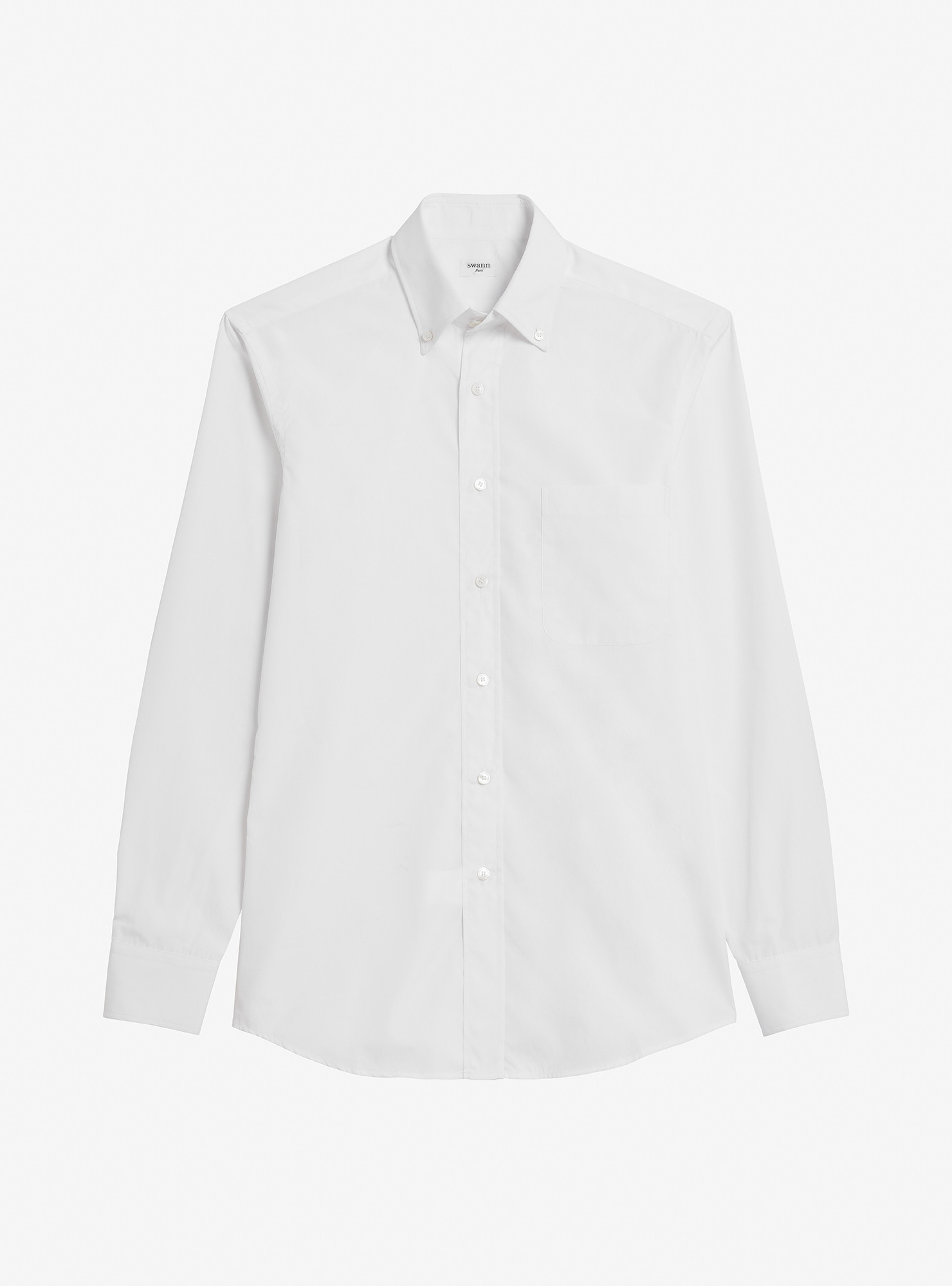 Shirt Poplin Plain White