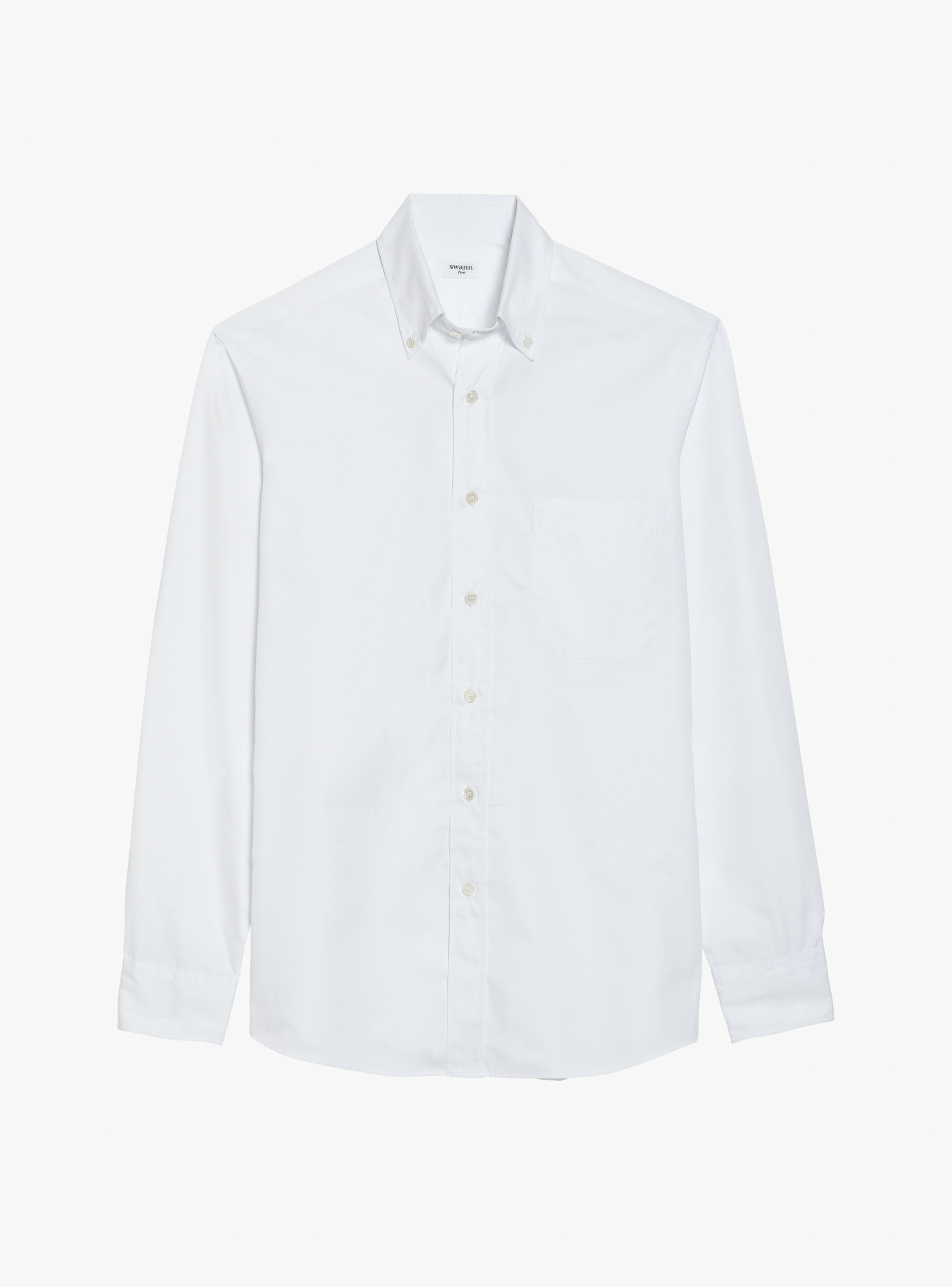 Shirt Poplin Plain White