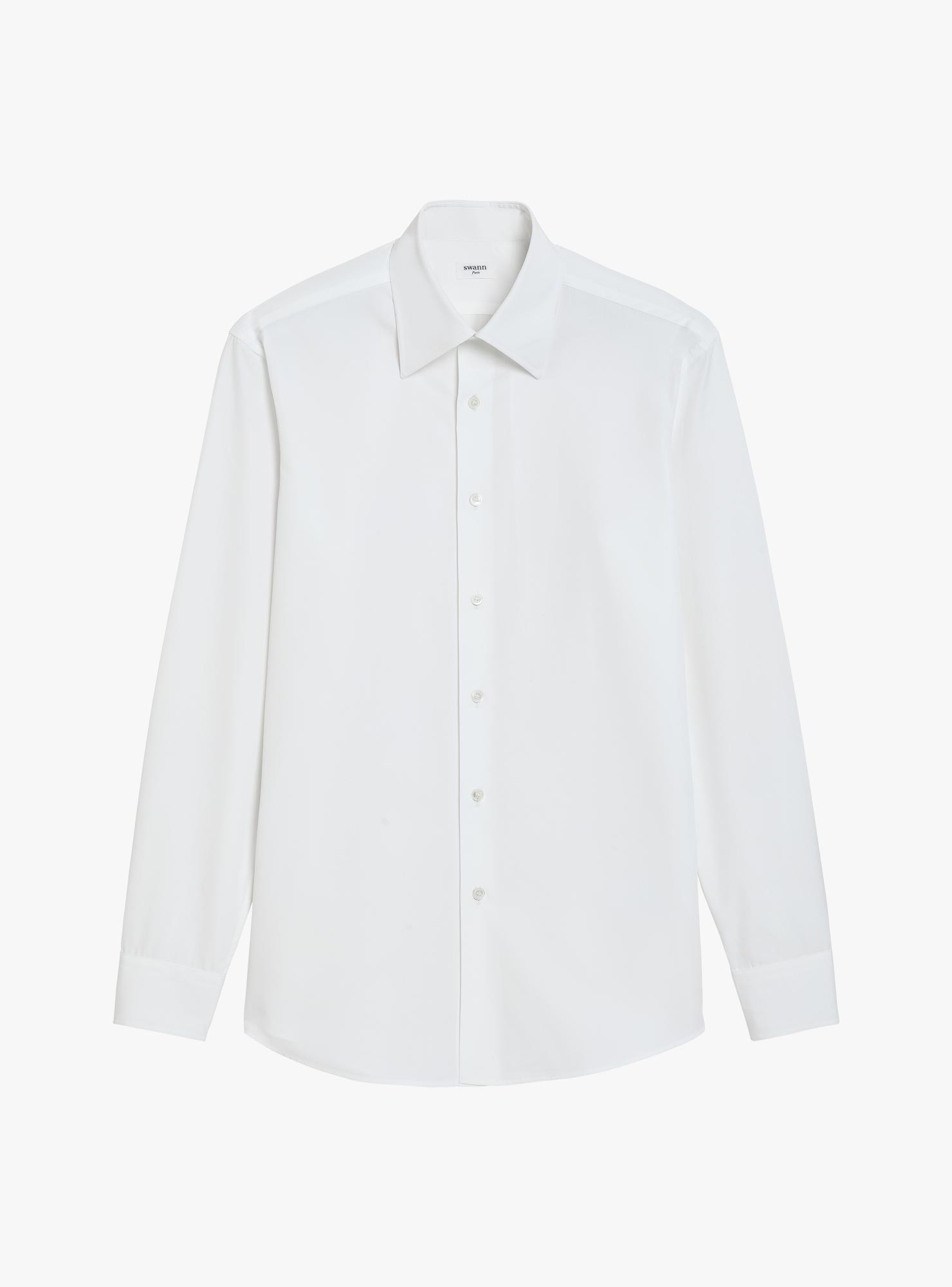 Plain White Poplin Shirt
