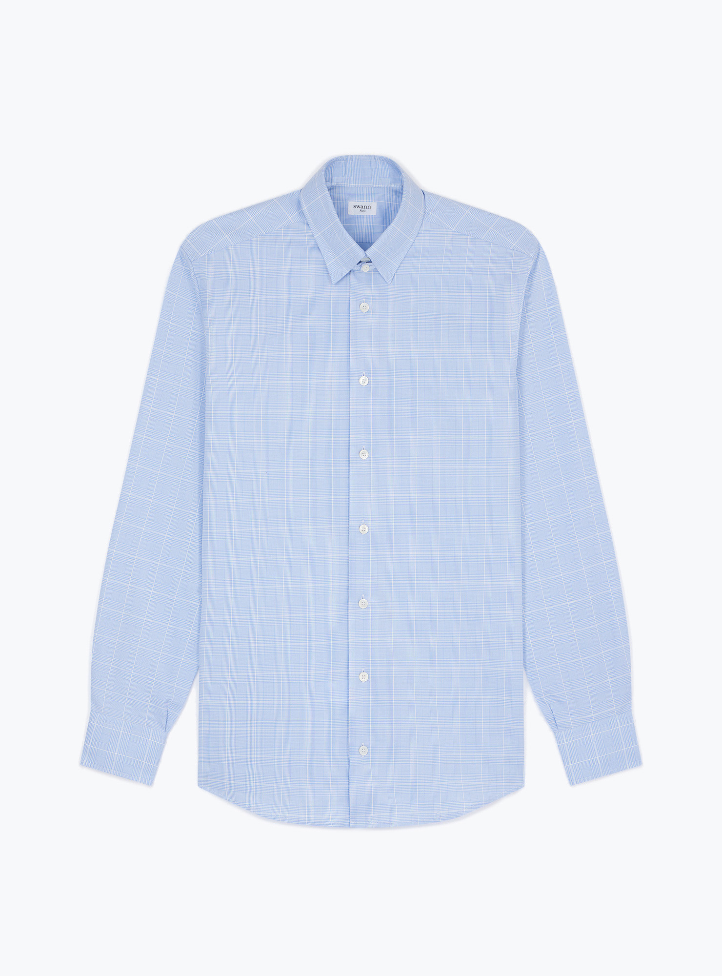 Shirt Twill Check Pattern Blue