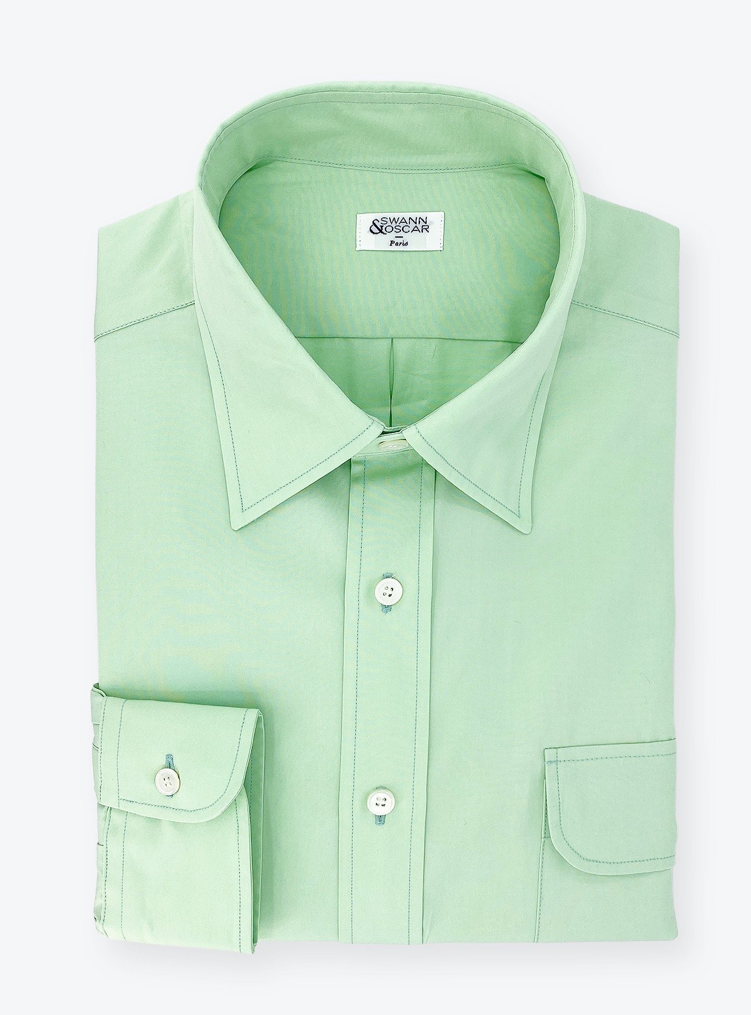 Menthol Poplin Shirt