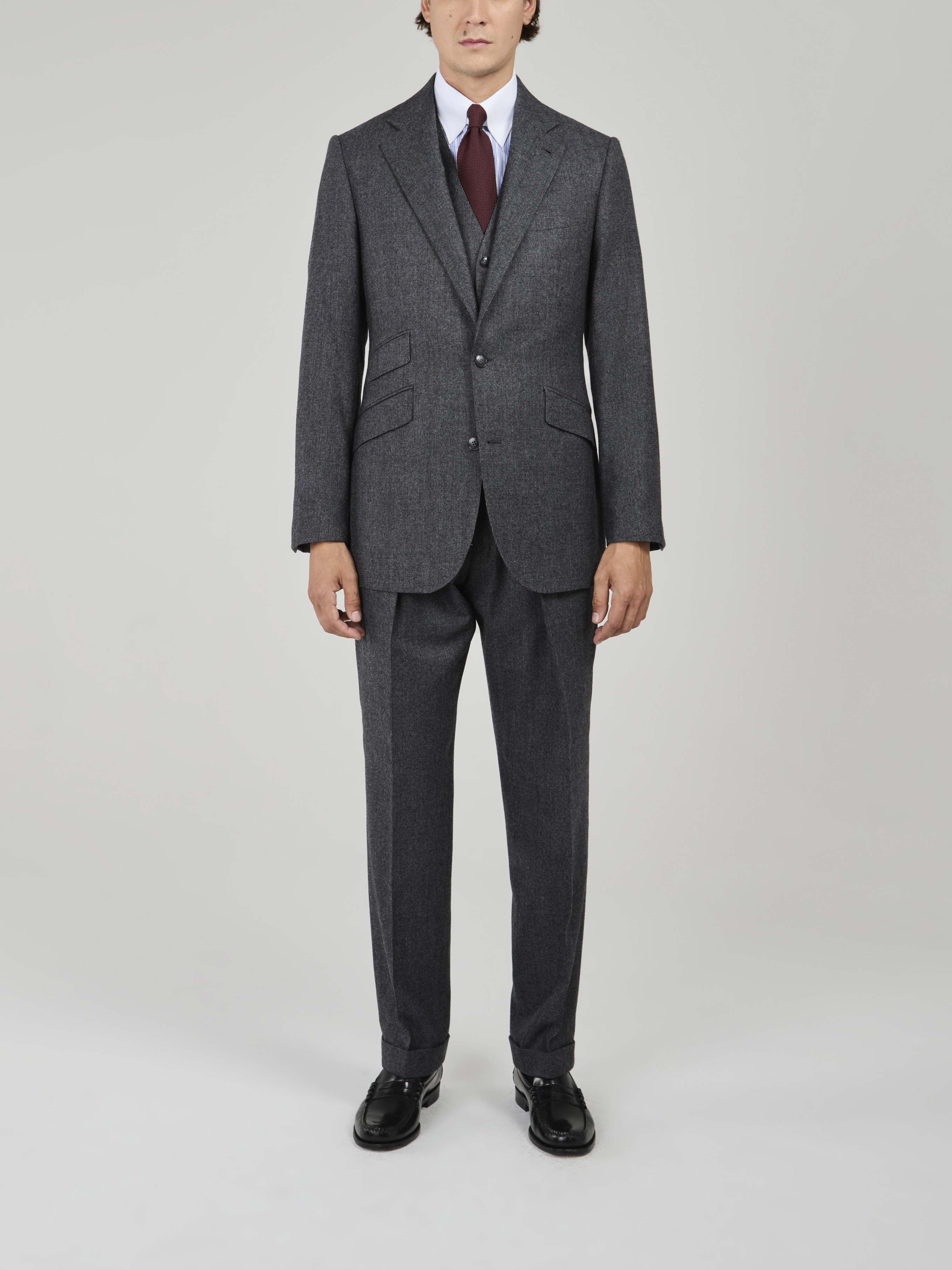 Grey Flannel Three-Piece Suit