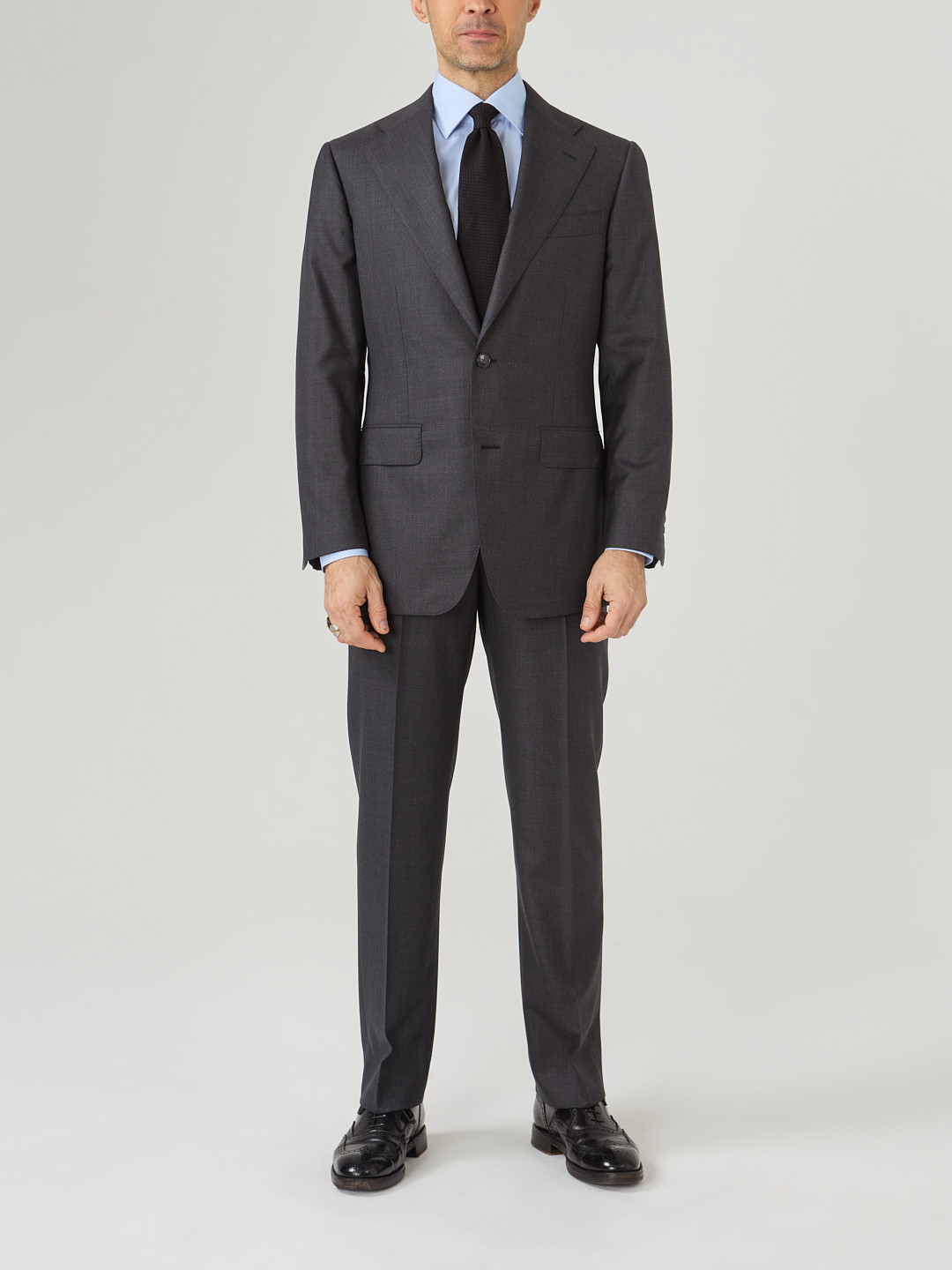 100% Canvassed Super 150’s Grey Suit