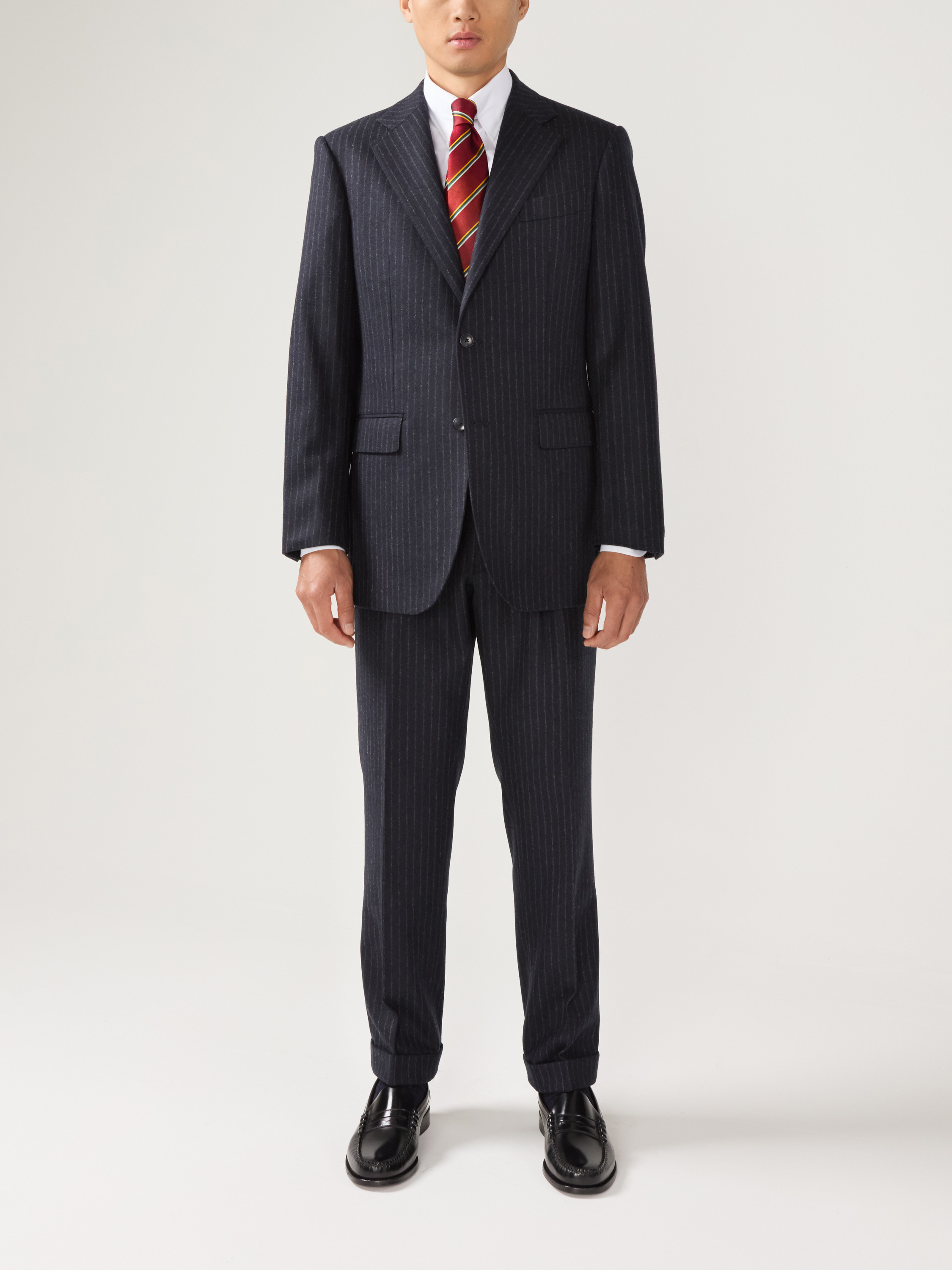 Chalk Stripe Flannel Suit
