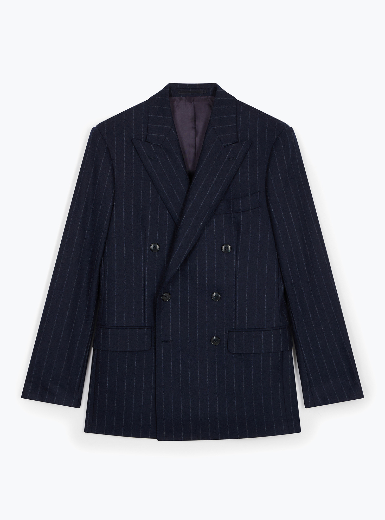 スーツ 19ss \" LITTLEBIG \" Chalk Stripe Setup 2 Navy Chalk Stripe Suit CODR70055AH23 | Swann