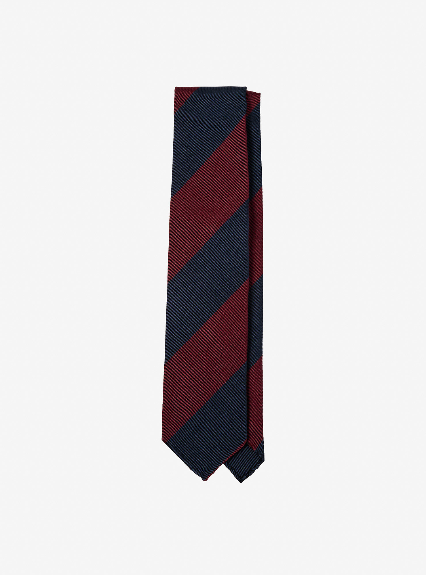 Red and Navy Regimental Tie