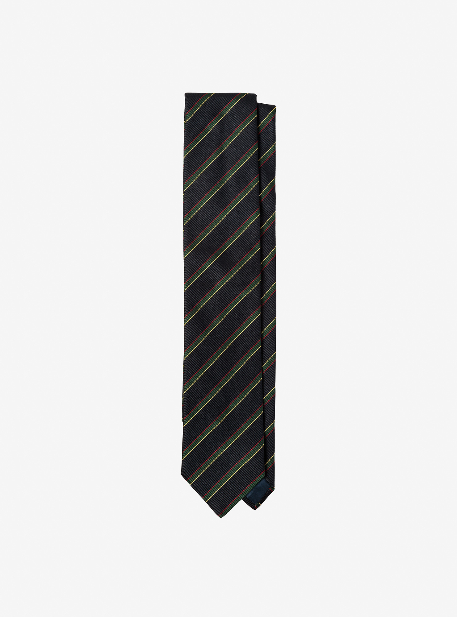 Green and Navy Regimental Tie