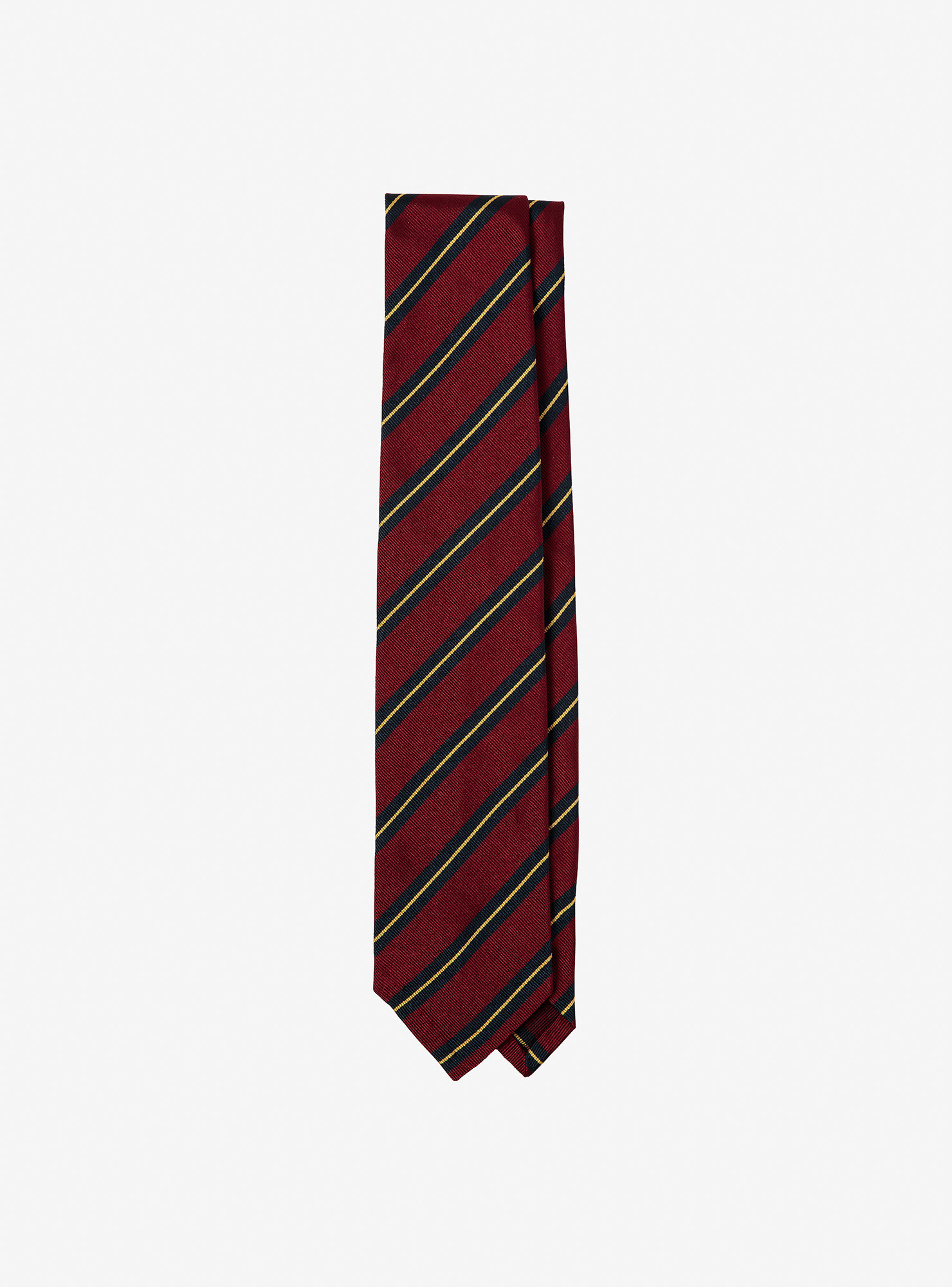 Gold and Navy Regimental Tie