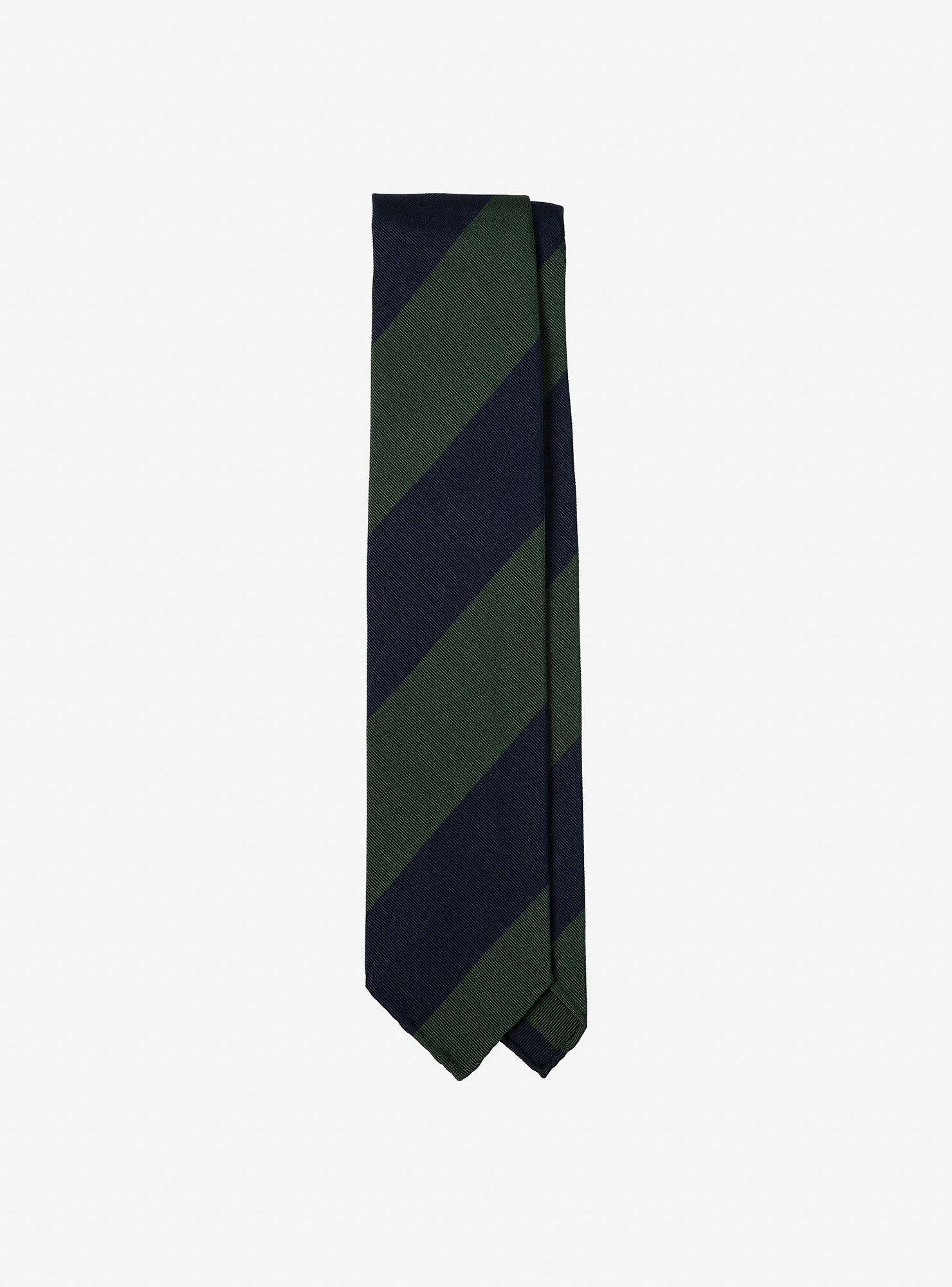 Gold and Navy Regimental Tie