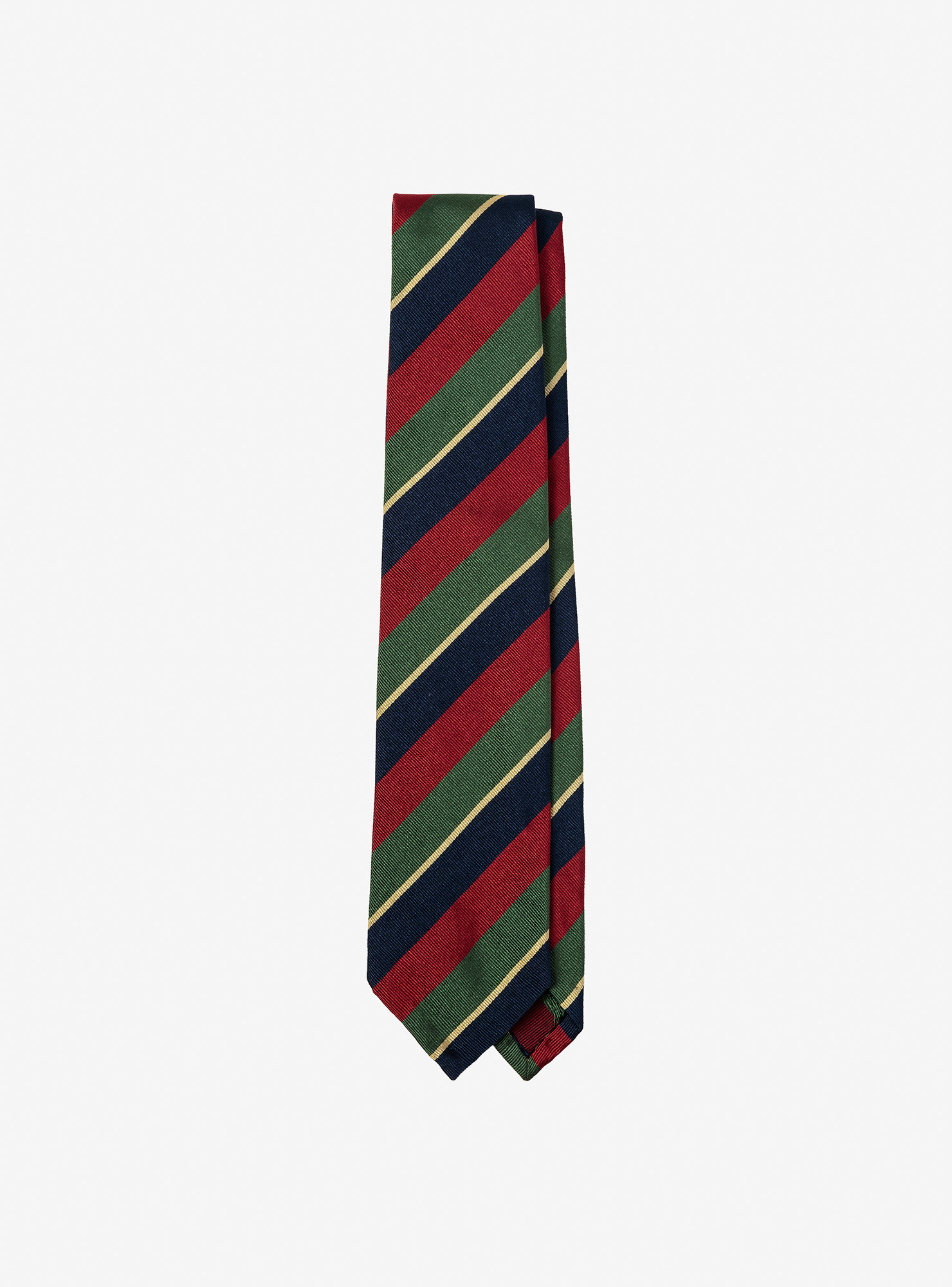 Gold, Red and Navy Regimental Tie