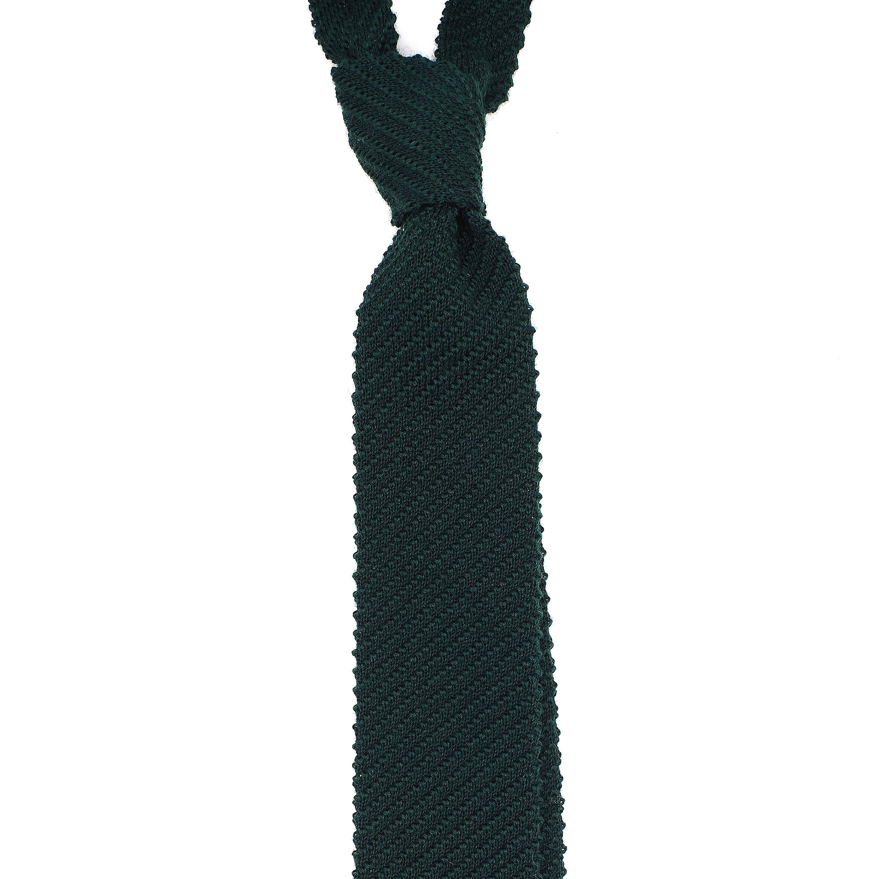 Green Knitted Wool Tie