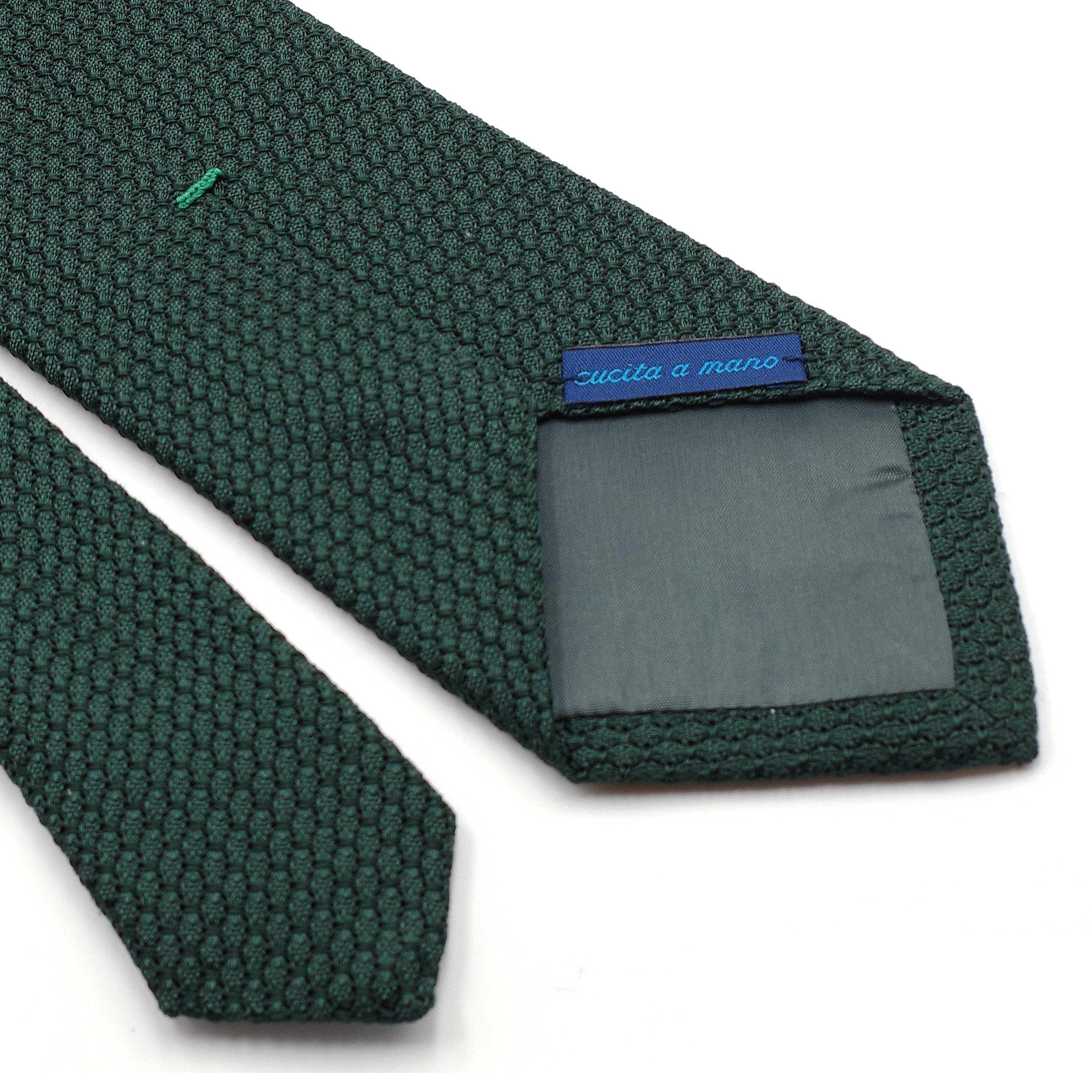 Grenadine « Garza Grossa » Silk Tie Green