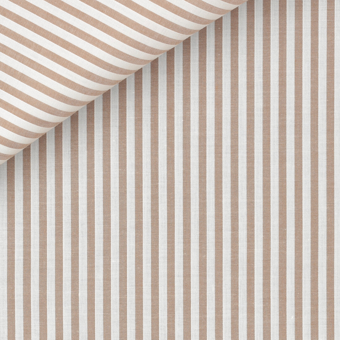 Brown Stripe Chambray