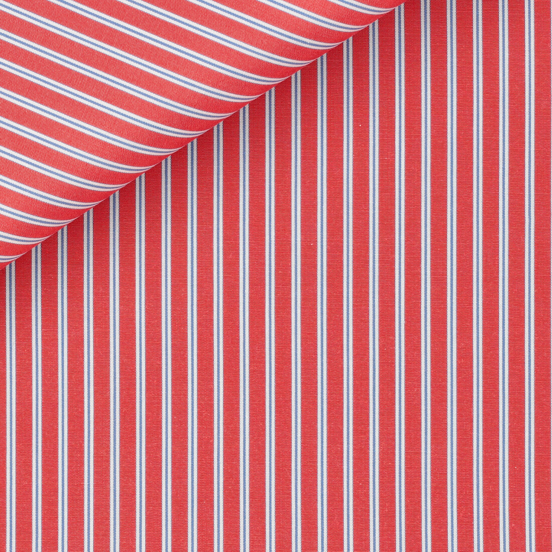 Poplin Stripes Blue Red