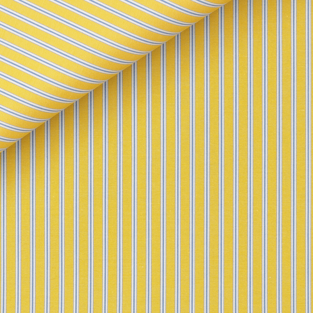 Poplin Stripes Blue Yellow
