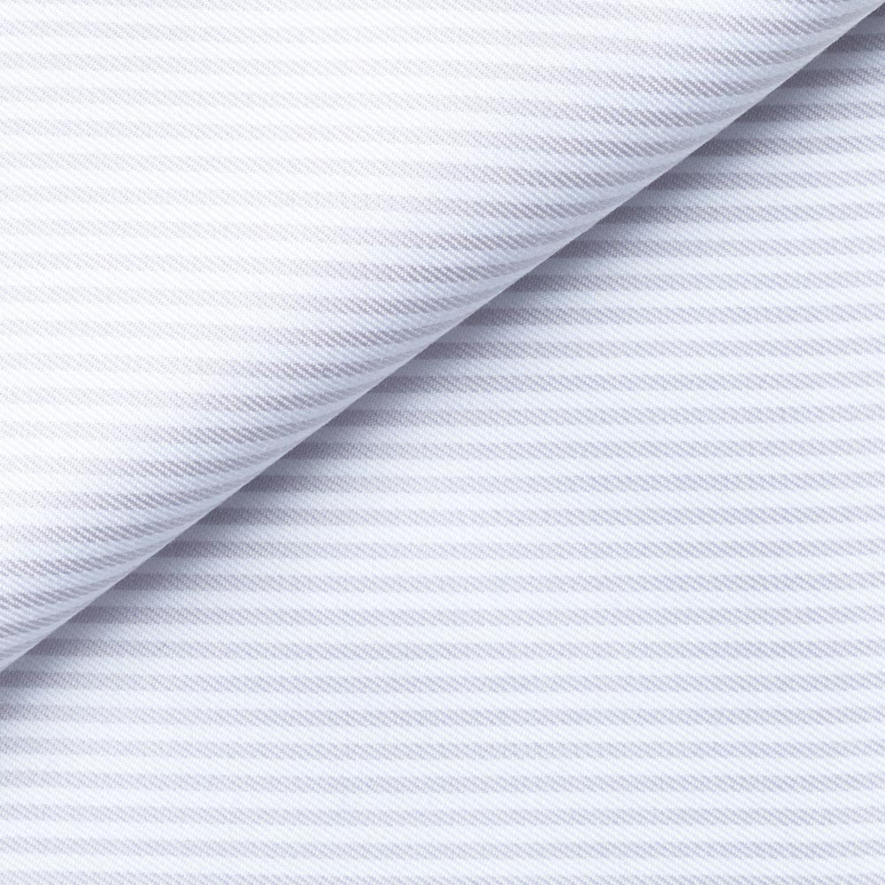 Twill Stripes Grey White