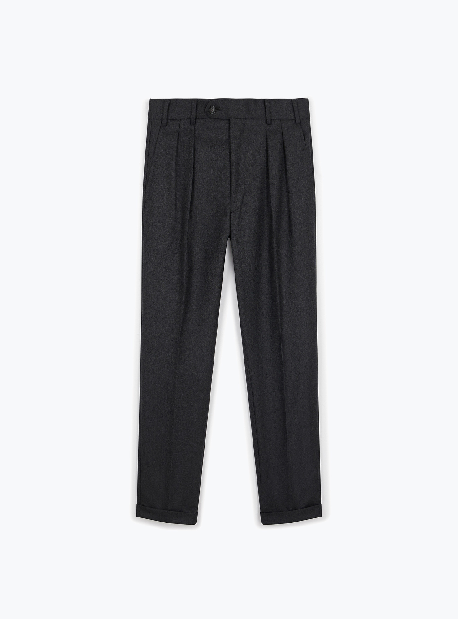 Grey Wool Pants PAHDR003AH23 | Swann