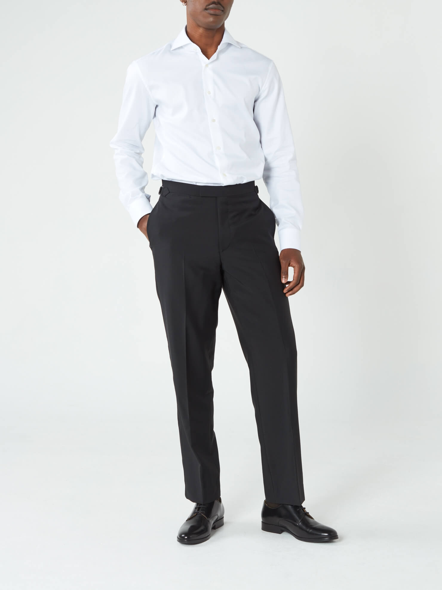 Grain de poudre black tuxedo pants