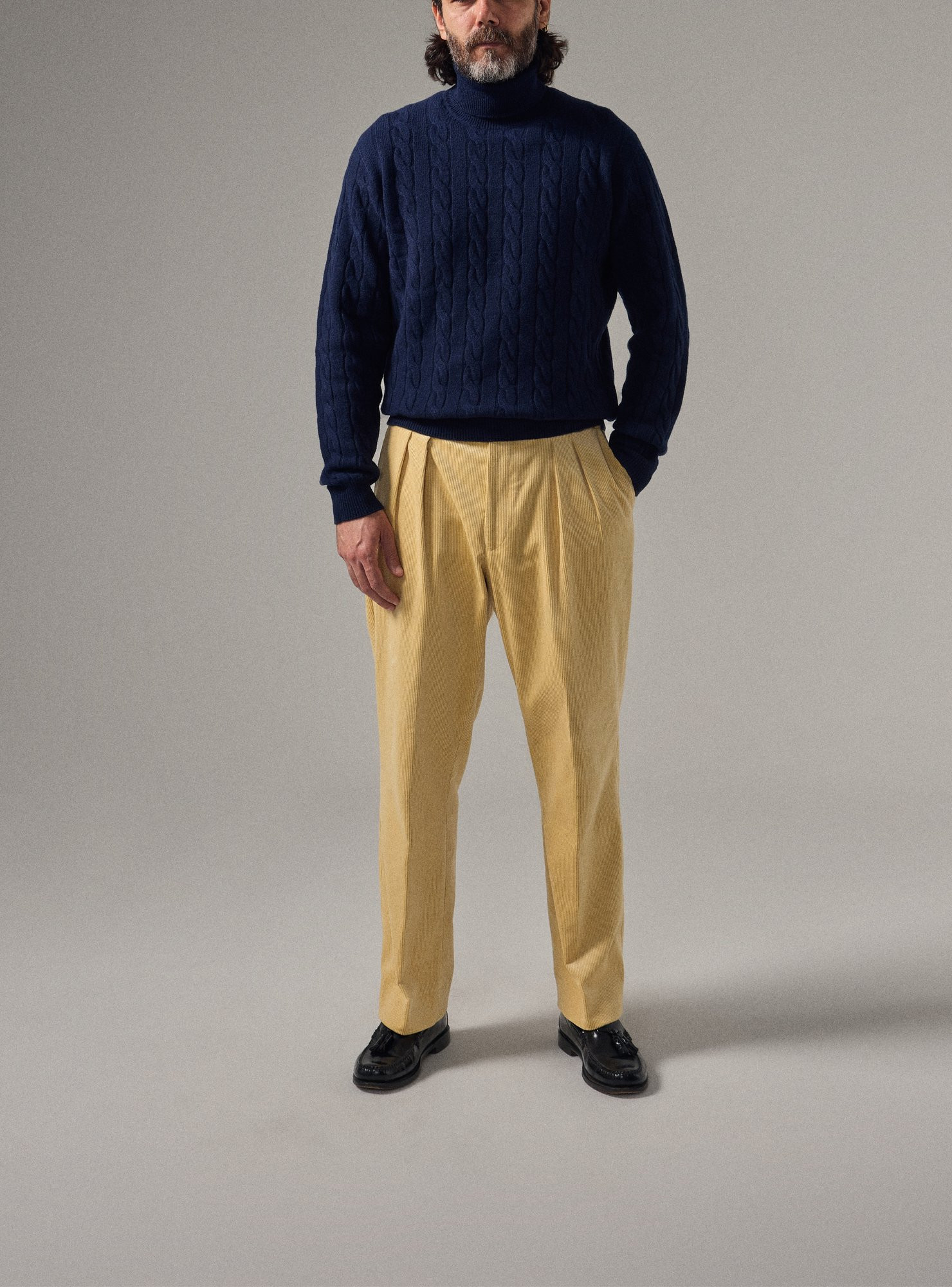 Beige Corduroy Trousers