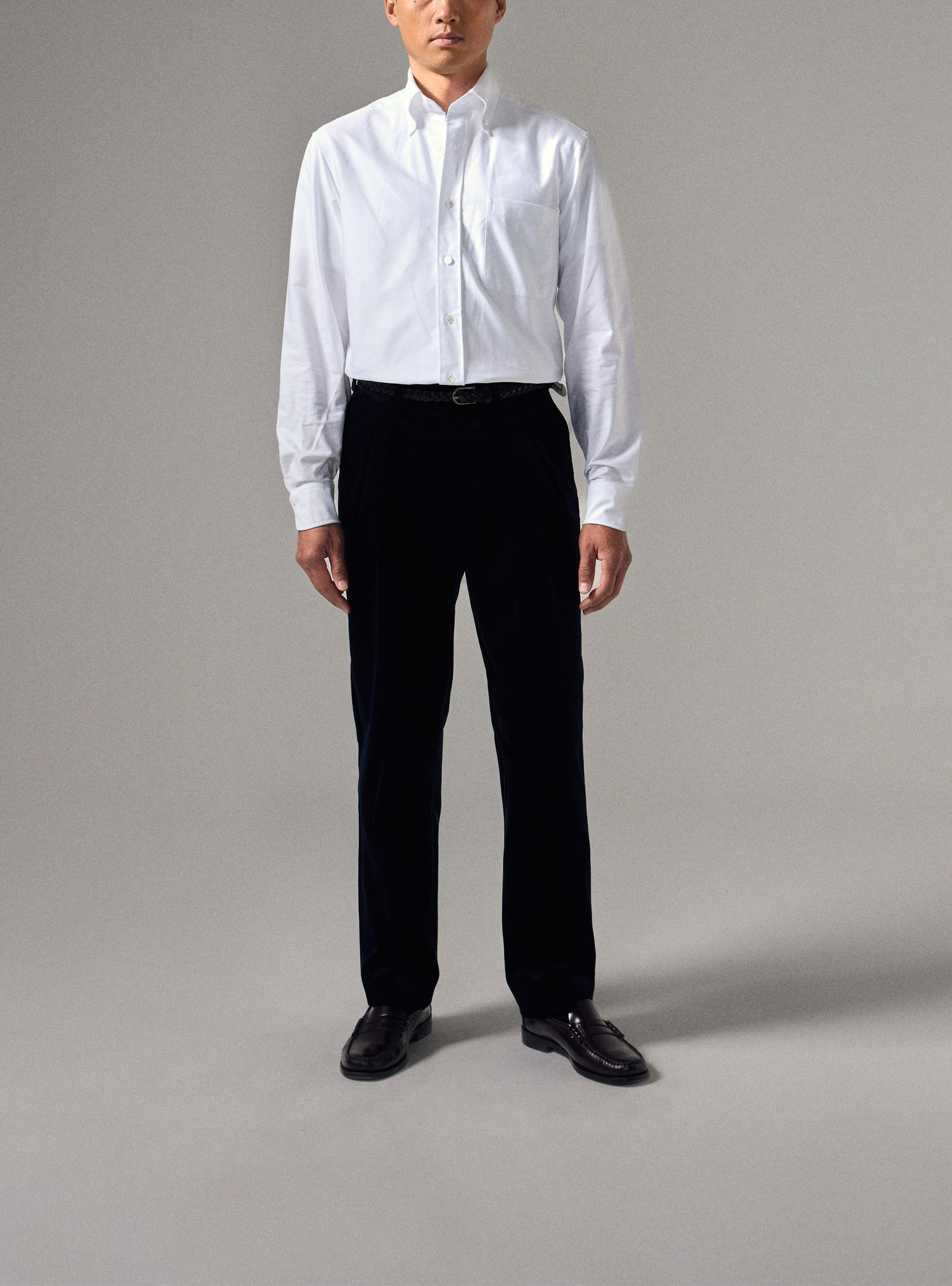 Navy Corduroy Trousers