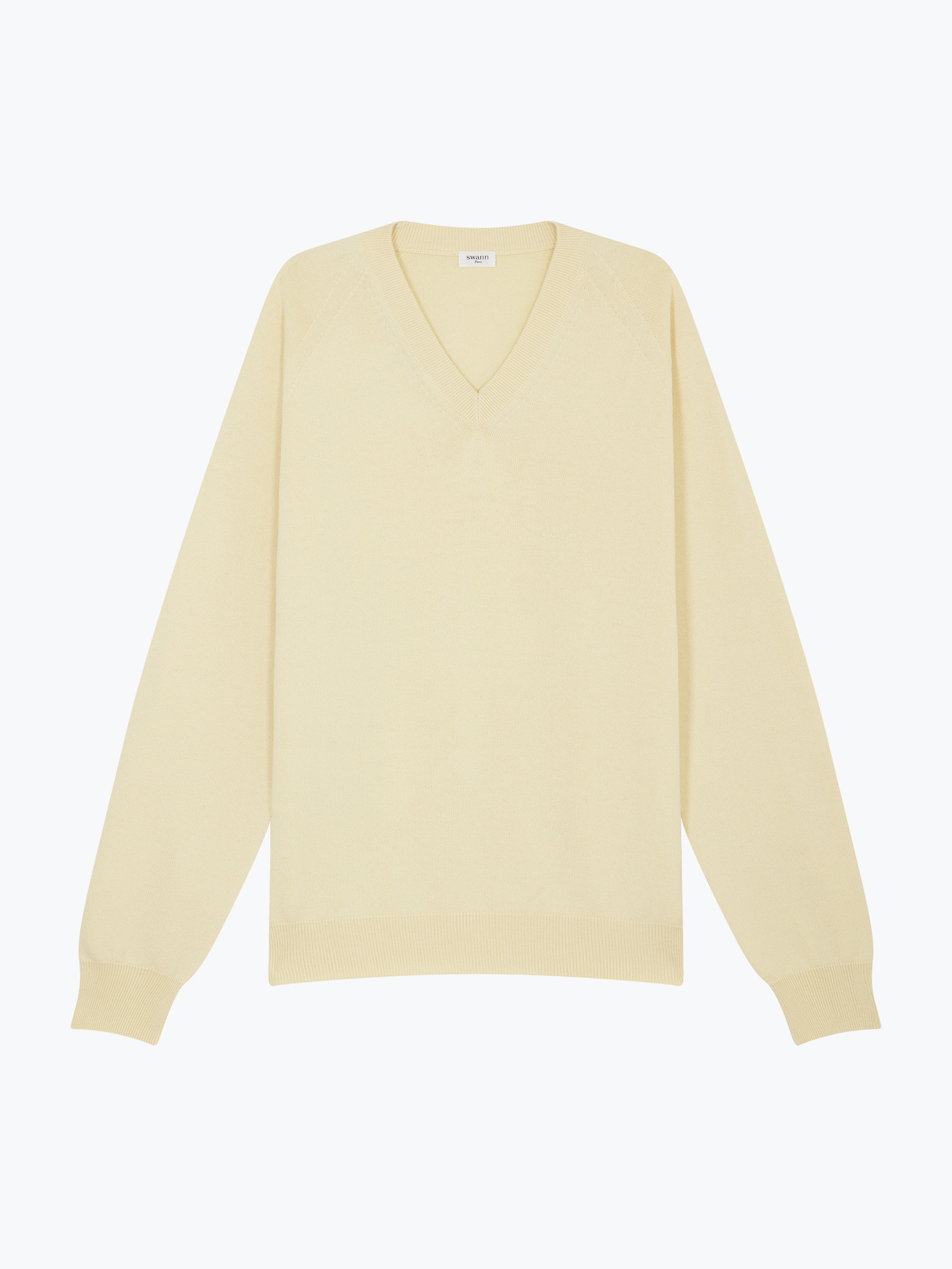 Yellow Cotton Cashmere Pullover