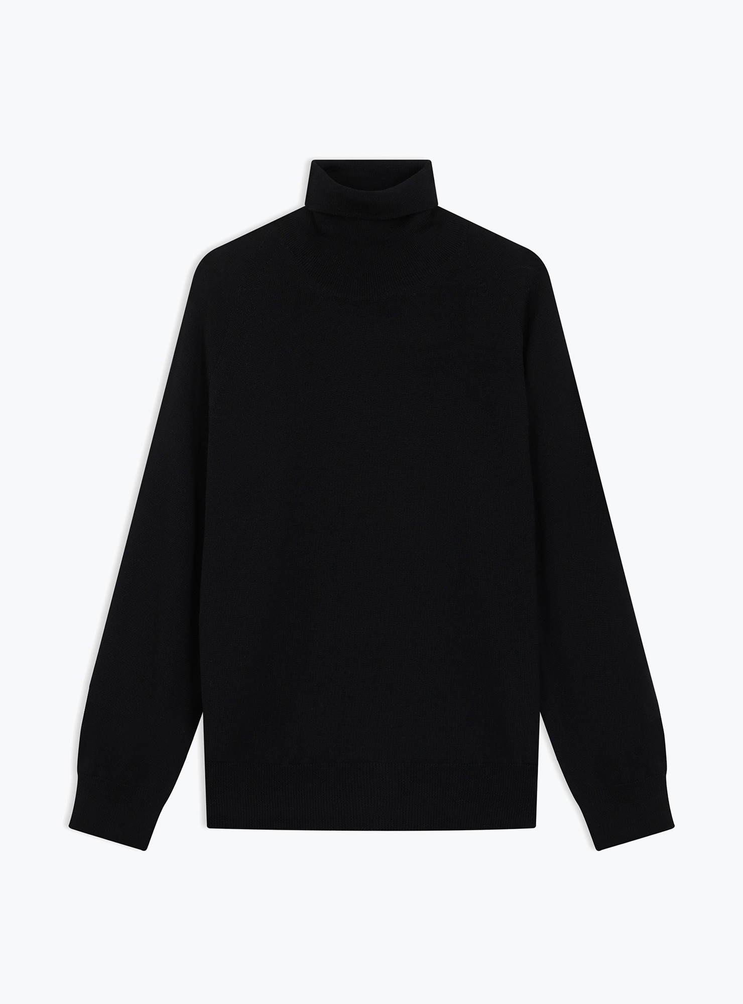 Black Roll Neck Pullover