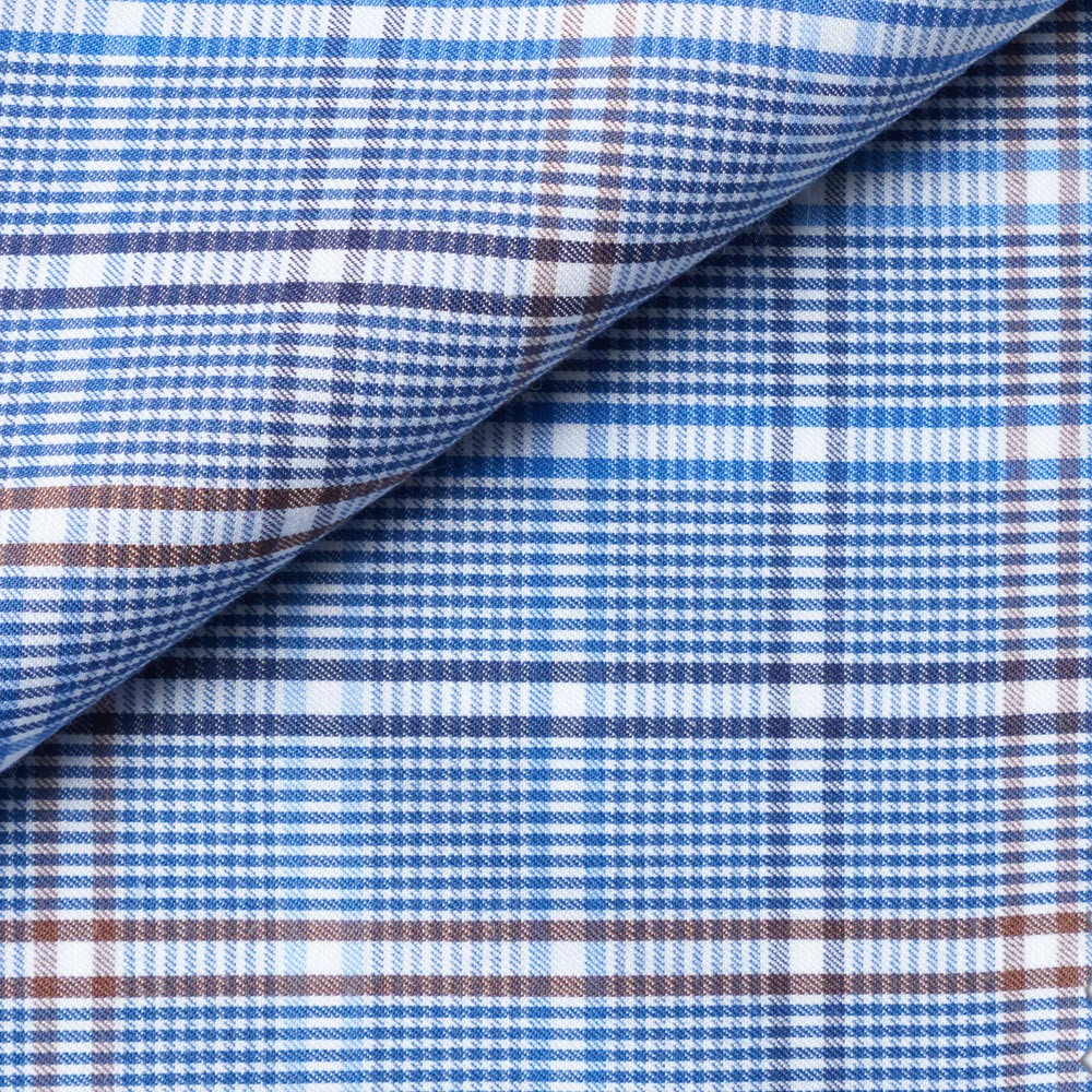 Jersey Check Pattern Blue Brown