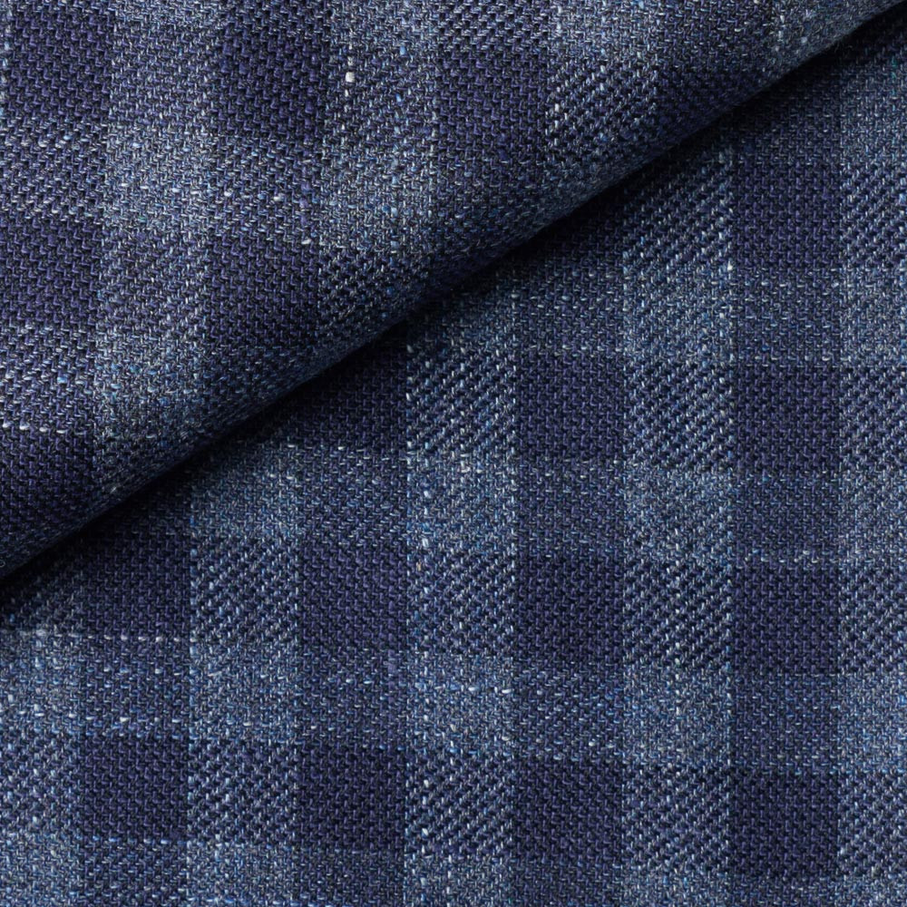 Blue Check Twill
