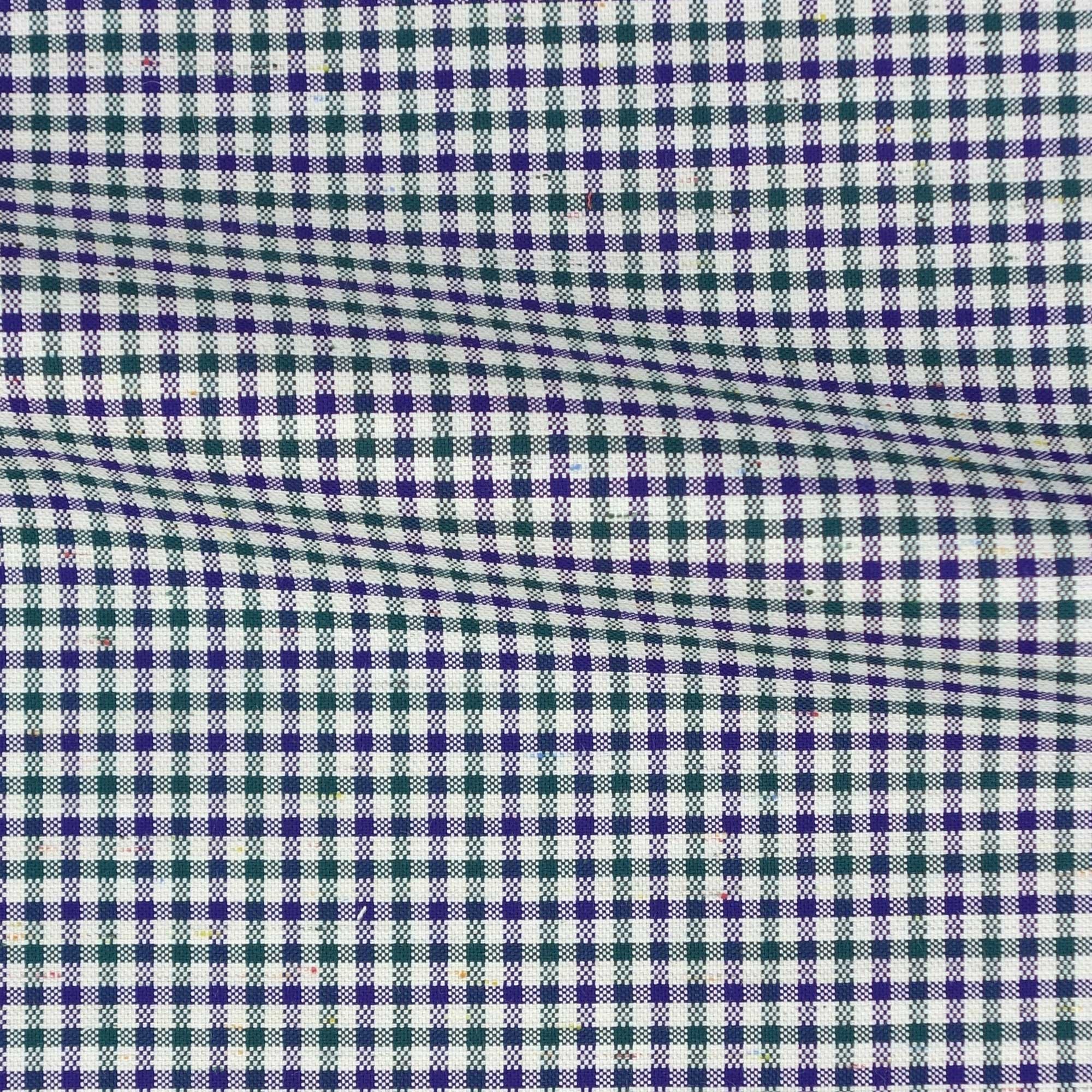 Oxford Check Pattern Blue Green