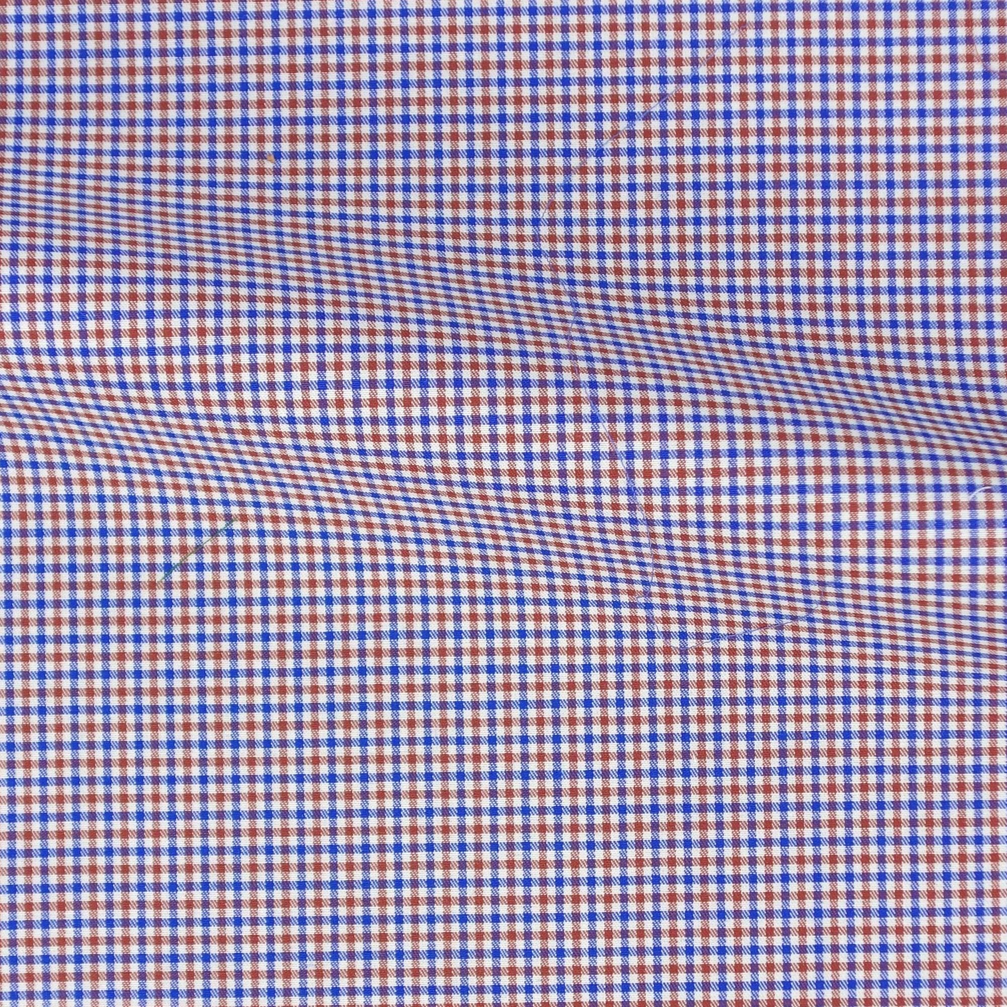 Twill Check Pattern Blue Red