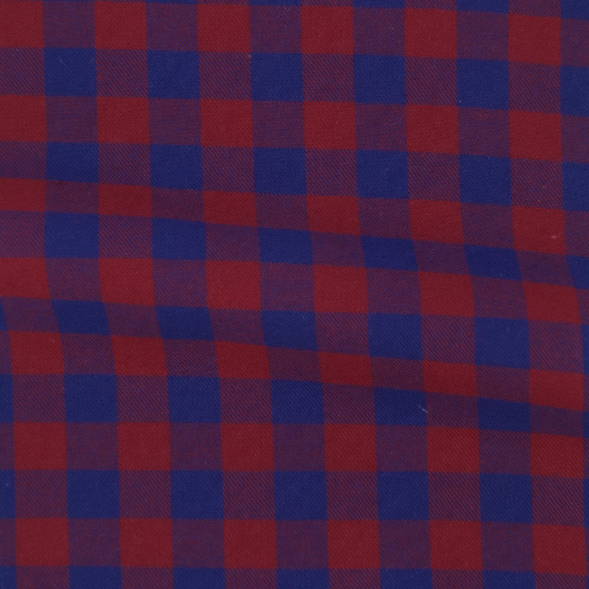 Twill Check Pattern Red Blue