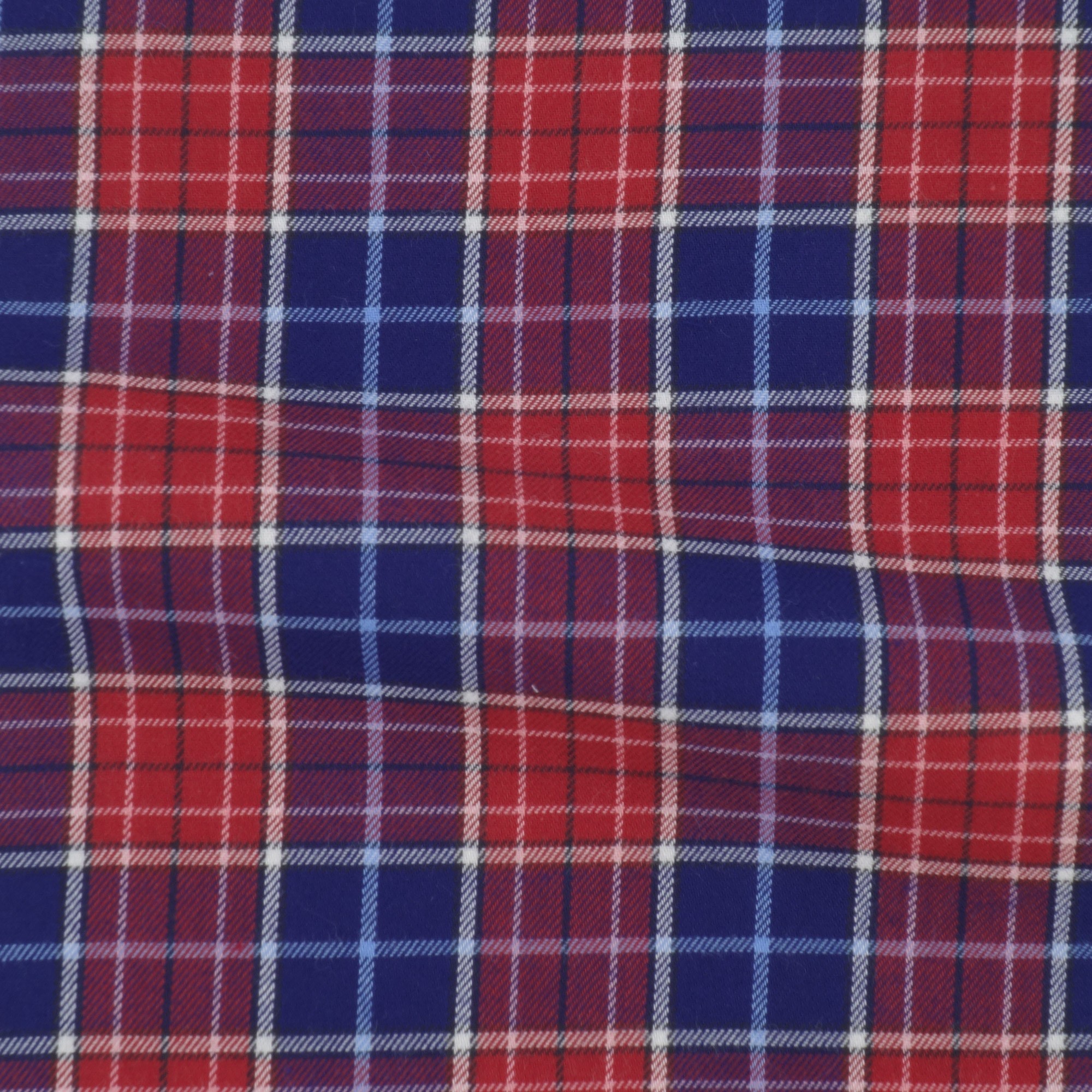 Twill Check Pattern Red Blue