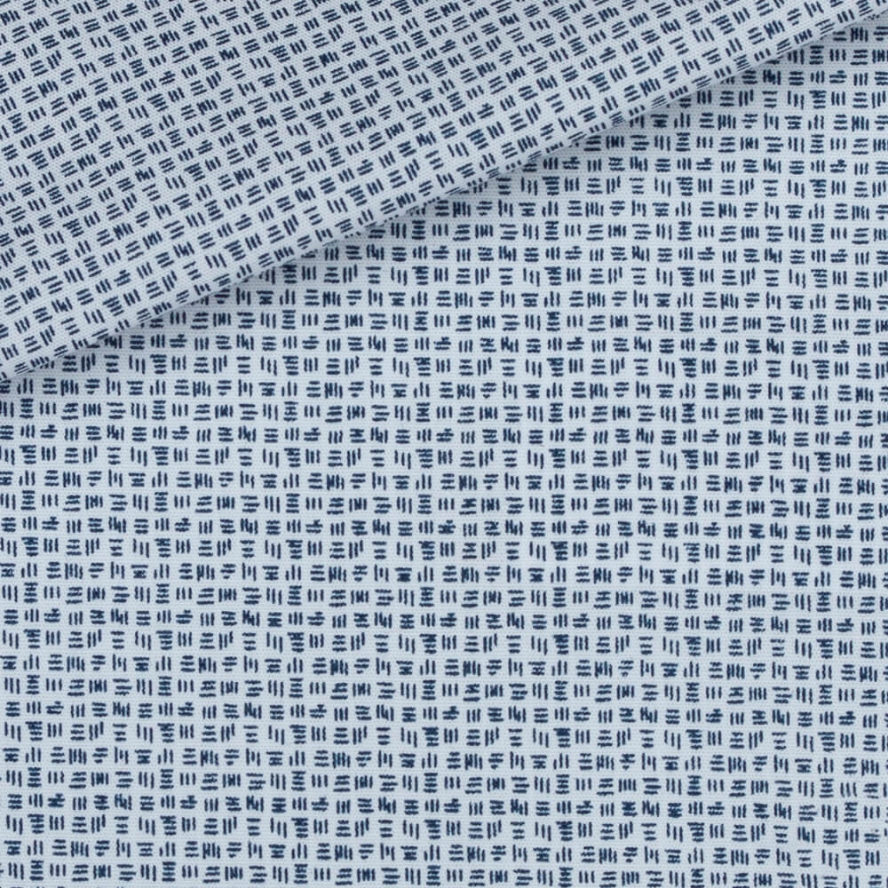 Blue Pattern Poplin