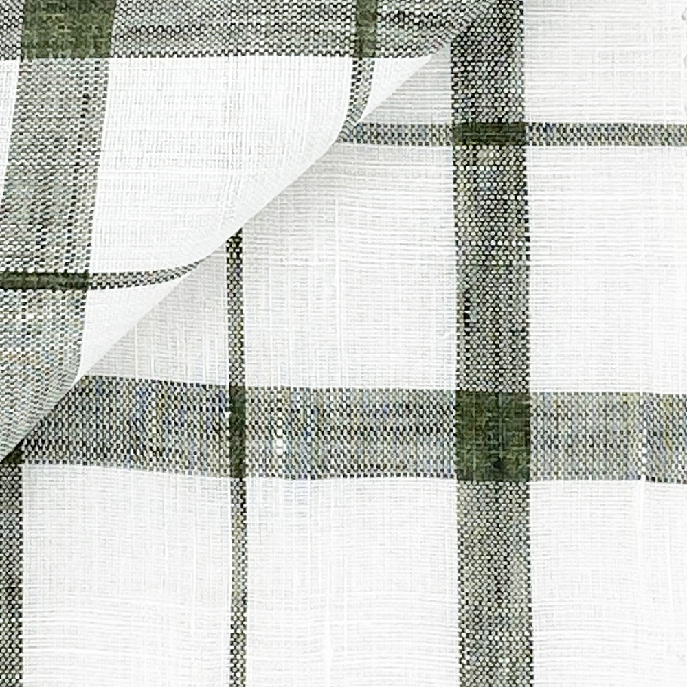 Linen Check Pattern Green