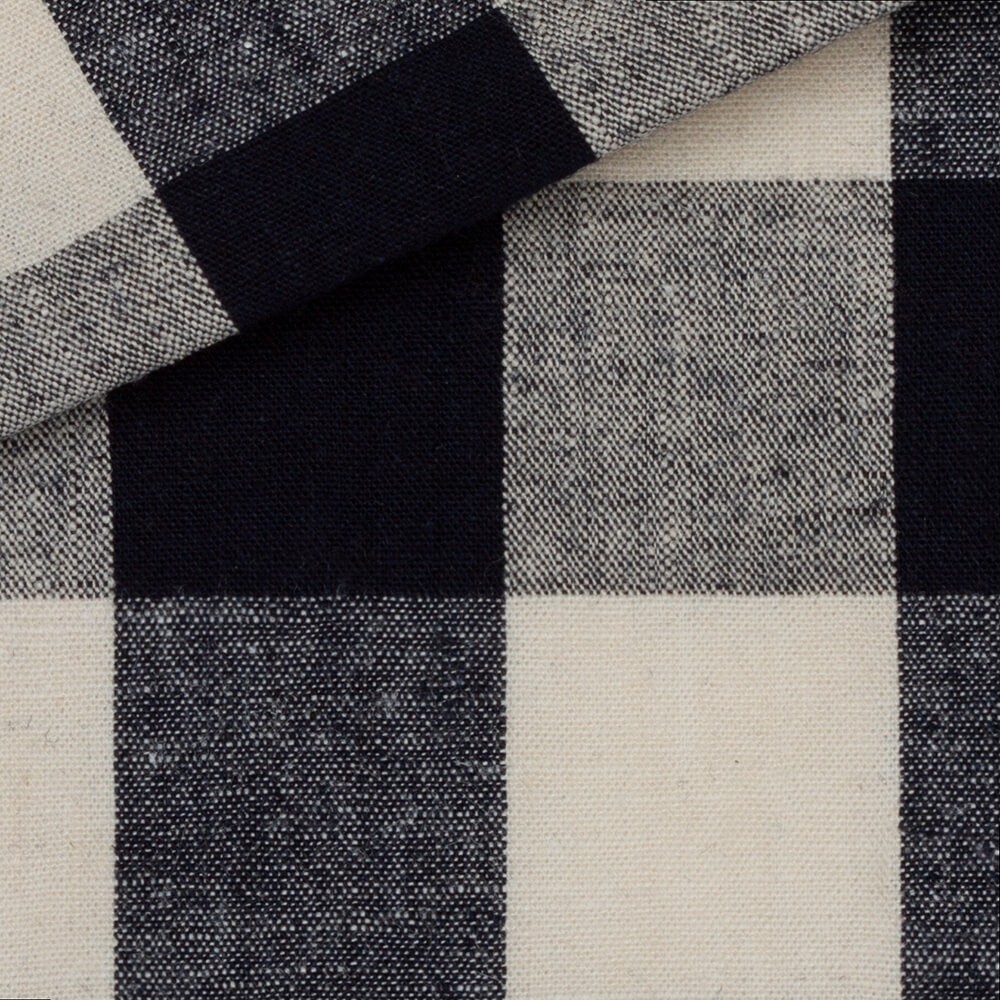 Linen Check Pattern Blue