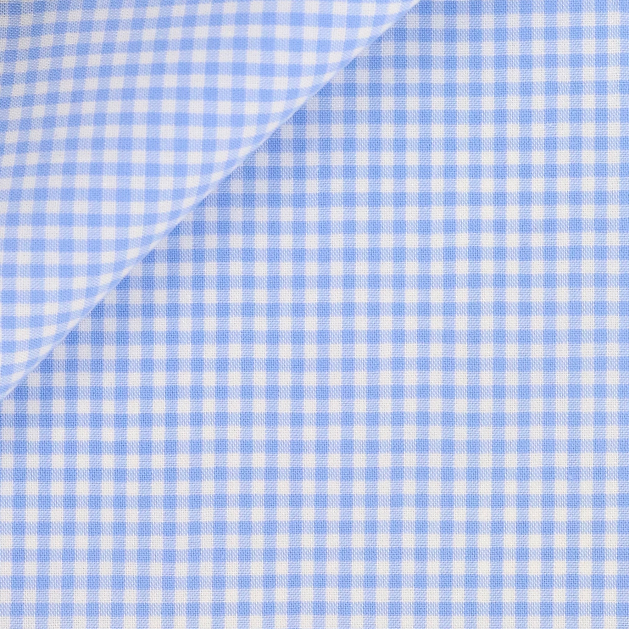 Poplin Check Pattern Blue