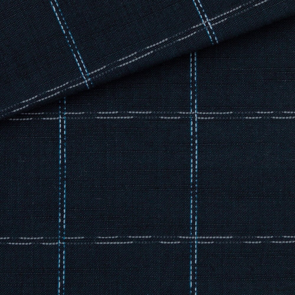Chambray Check Pattern Blue